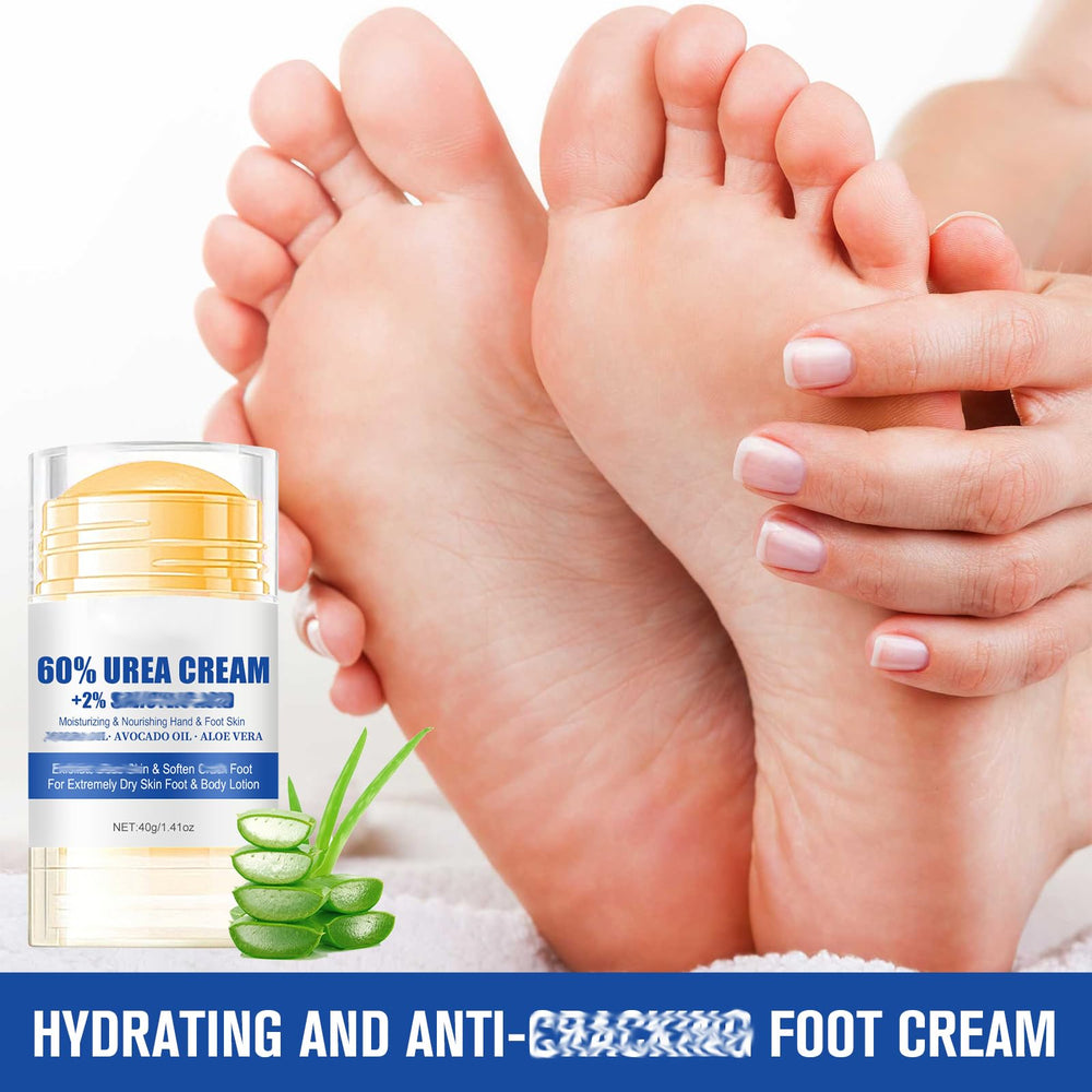 Holyarm foot cream to soften heels and reduce roughness.