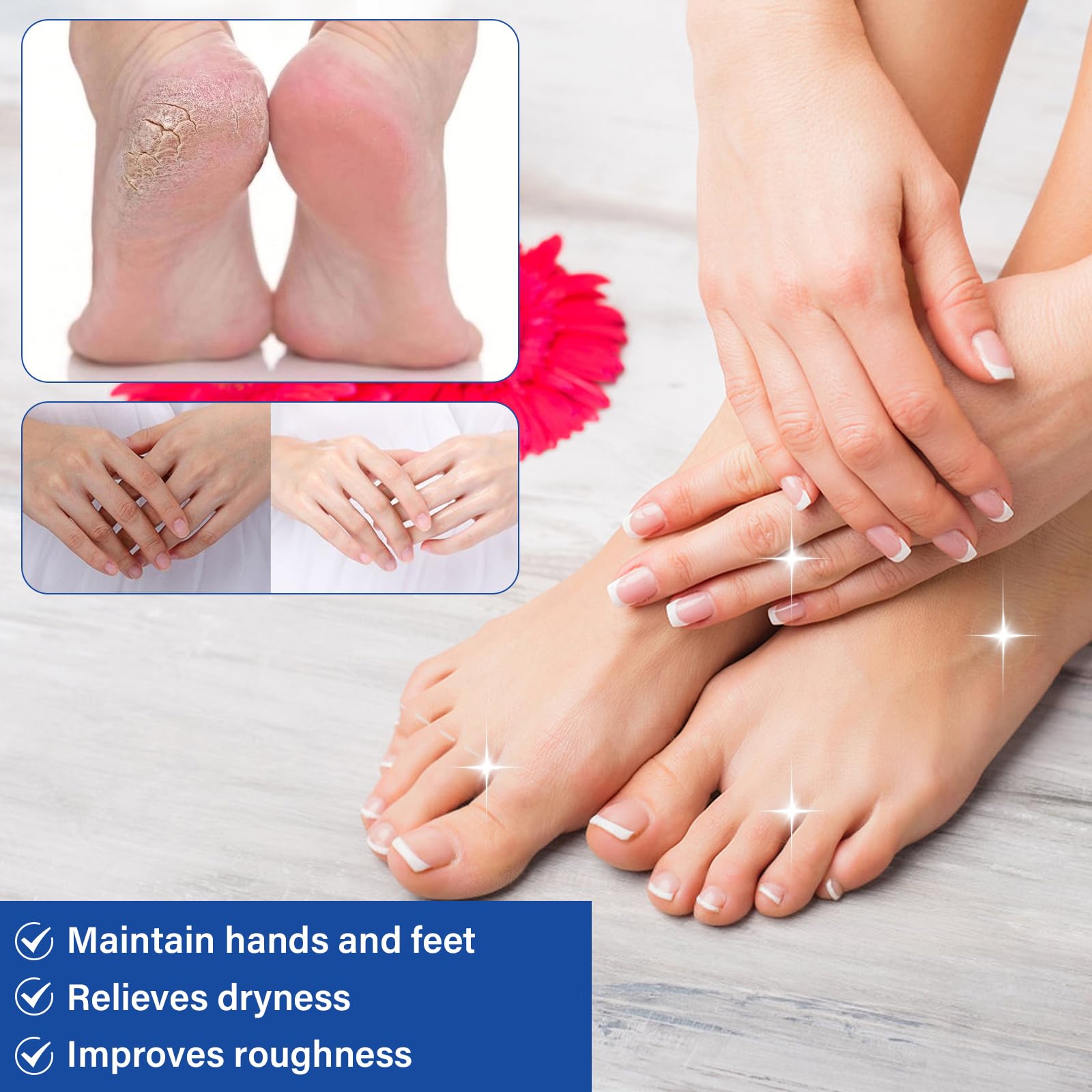 Holyarm three-piece set for comprehensive foot and hand care.
