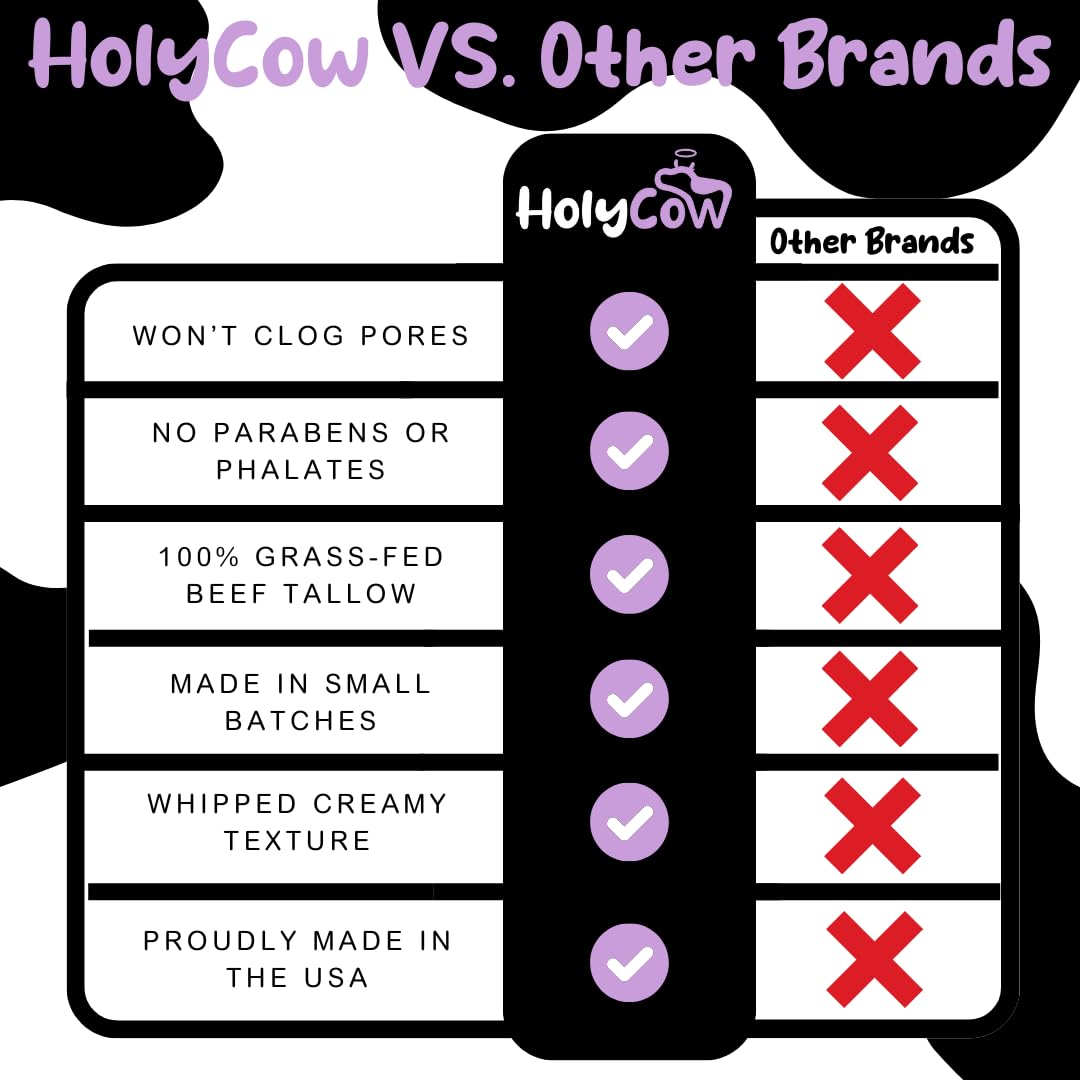 Applying HolyCow balm on dry hands for soothing hydration.