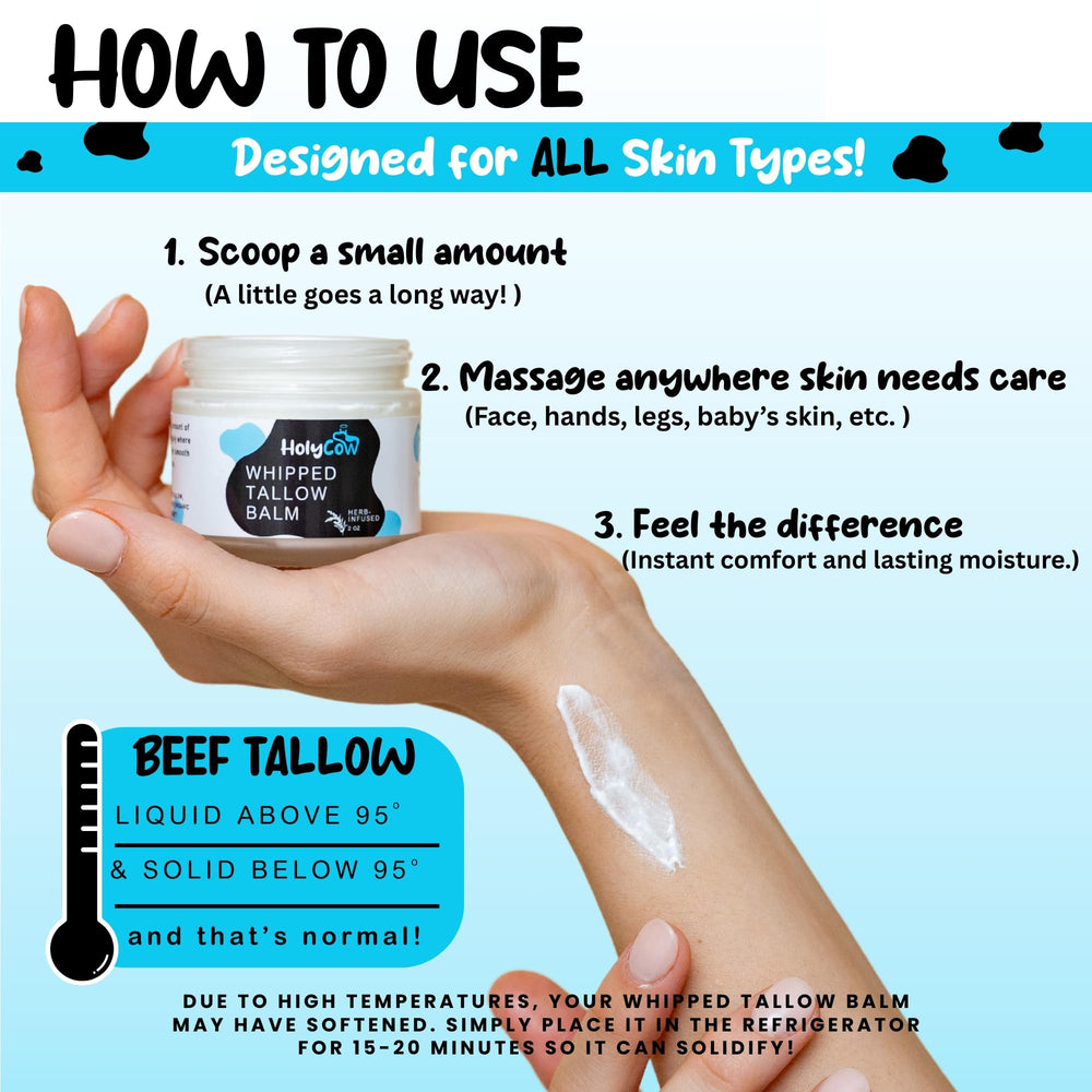 HolyCow organic jojoba oil bottle used to nourish and soften skin.
