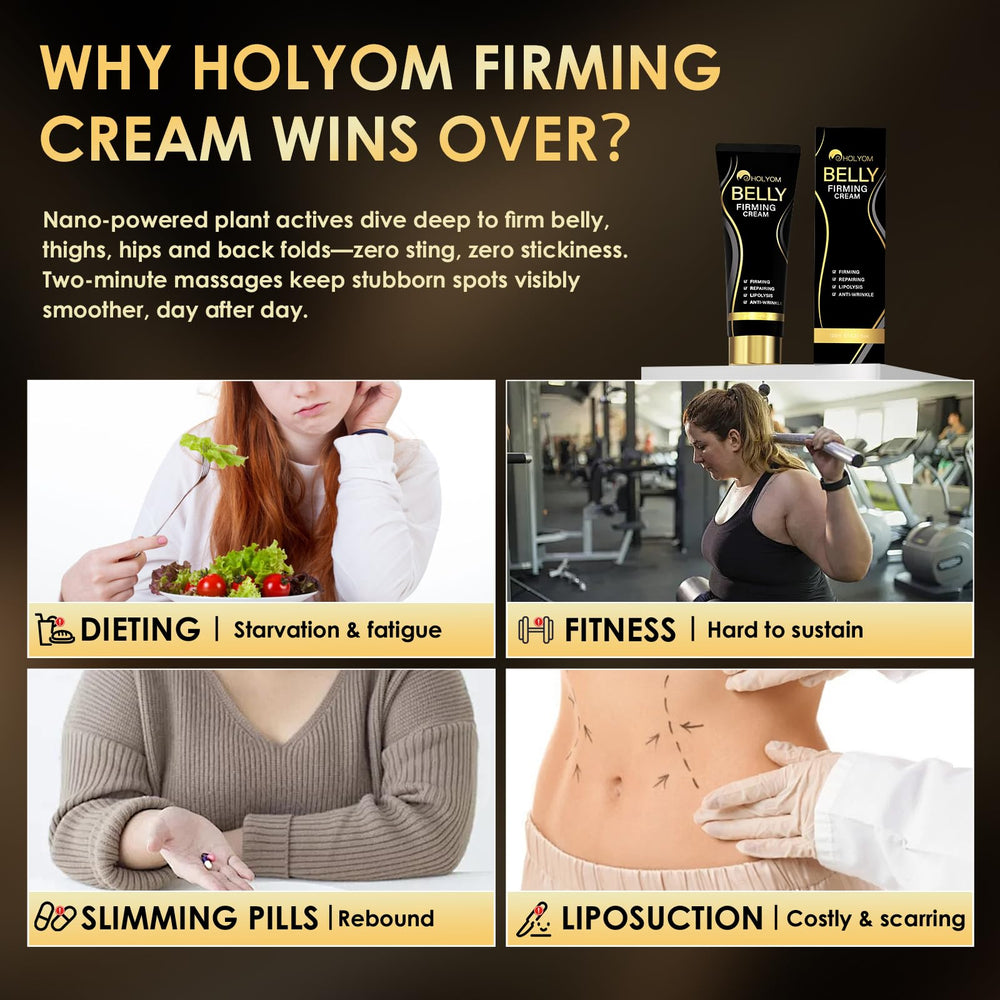 HOLYOM B Flat Cream absorbs quickly with no greasy residue.
