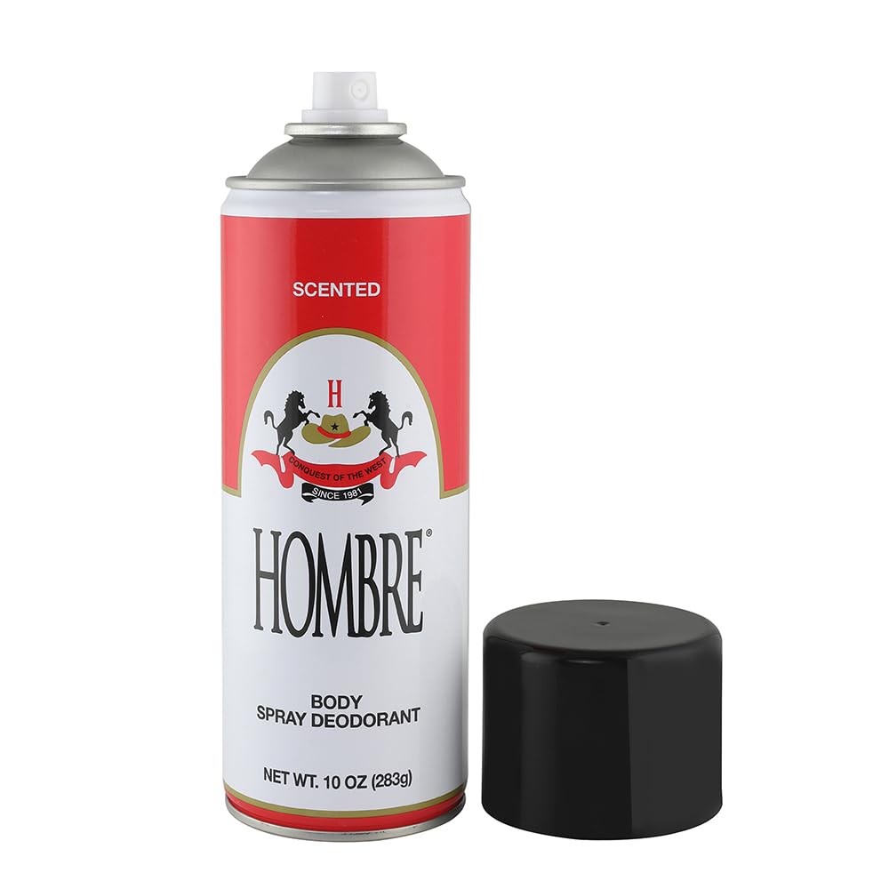 HOMBRE Red Deodorant Spray 2-pack front view shows value-packed protection