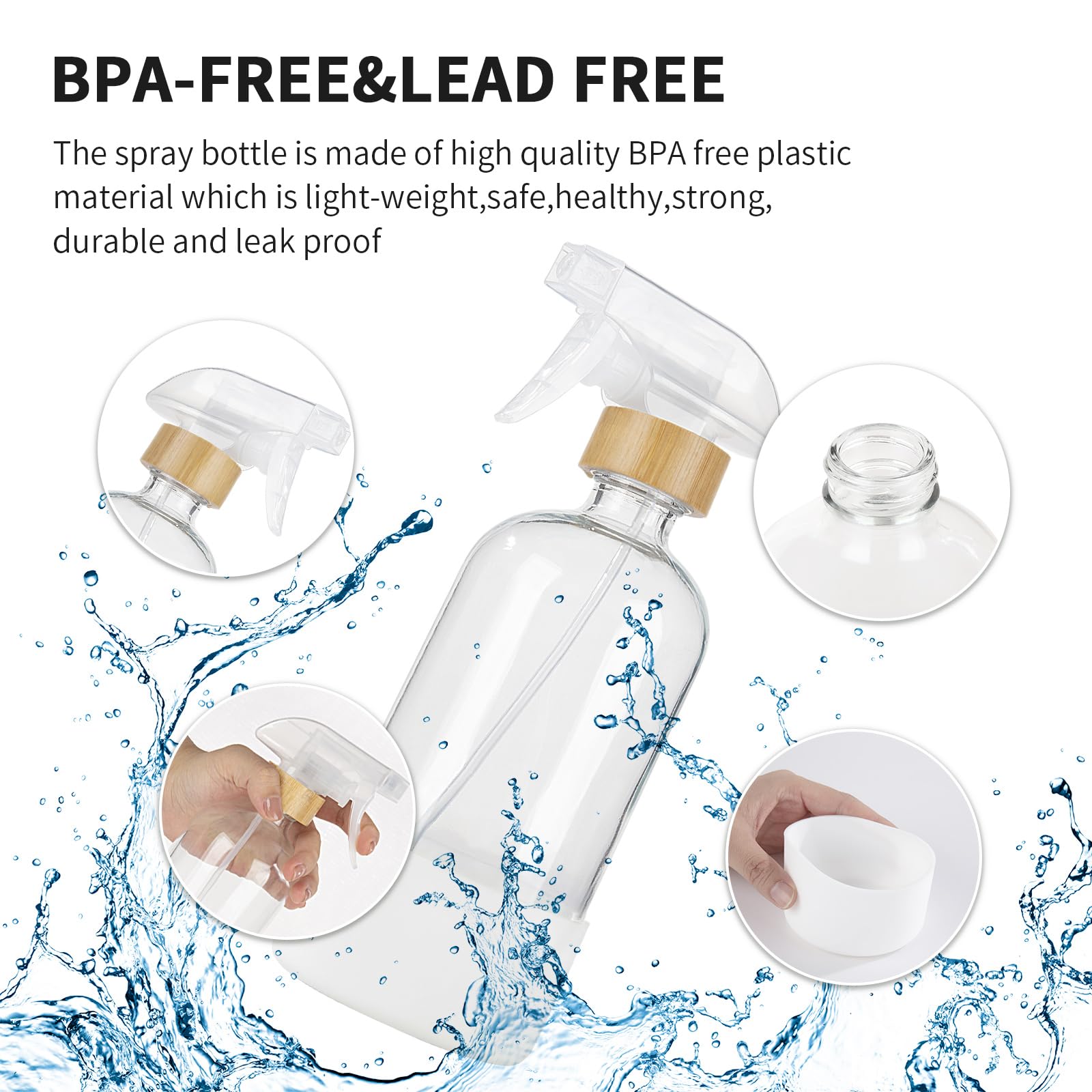 HOMBYS silicone sleeve and glass body provide grip and surface protection.