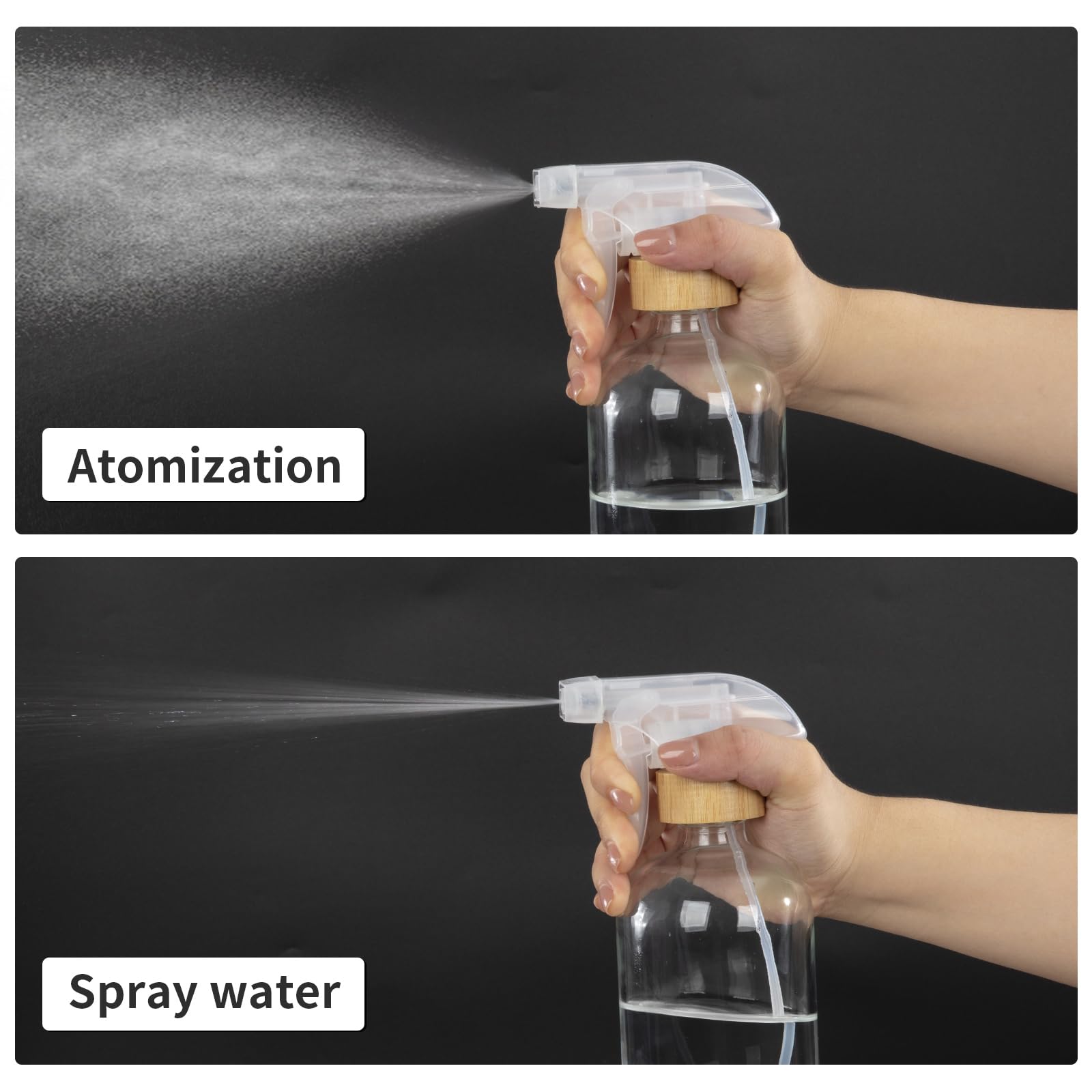 HOMBYS three-stage adjustable nozzle lets you choose mist, spray, or lock.