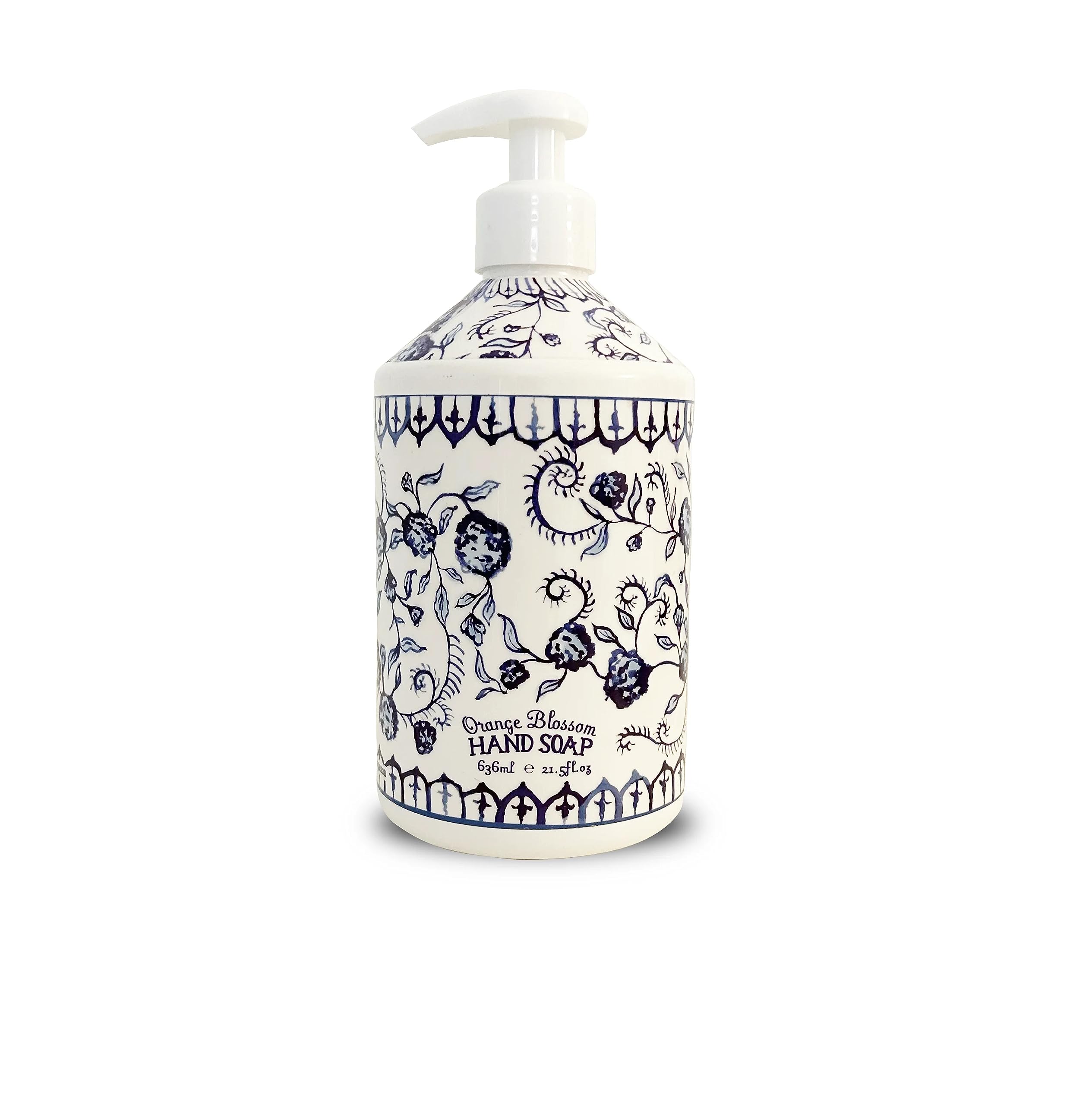 Home and Body Co. Deruta orange blossom hand soap pump bottle for clean, fragrant hands
