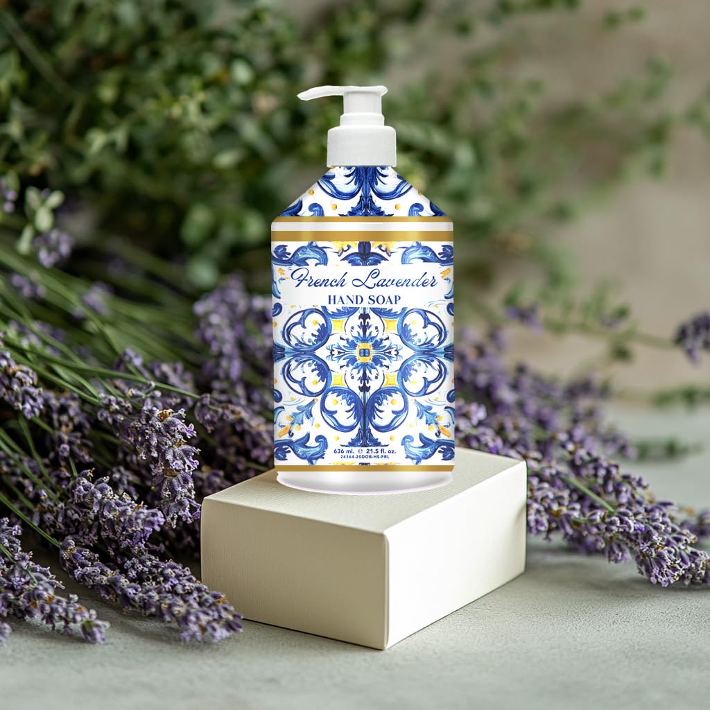 Home & Body Company Dolce Breeza Meyer Lemon bottle pump with zesty scent for energizing hand washing