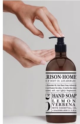 Garrison lemon verbena hand soap pack display adds decor warmth to baths