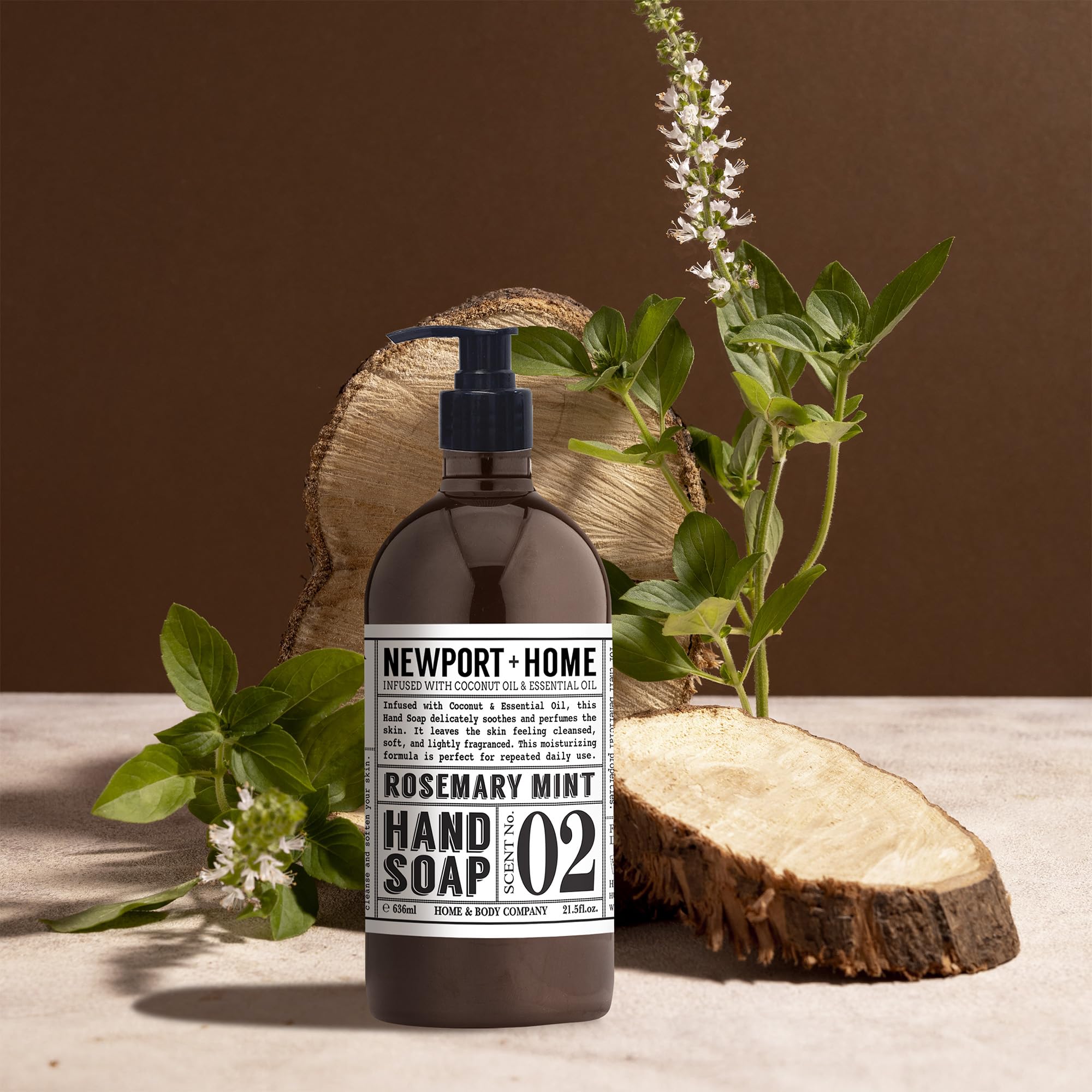 Home & Body Company Newport hand soap pump bottle for easy daily handwashing.
