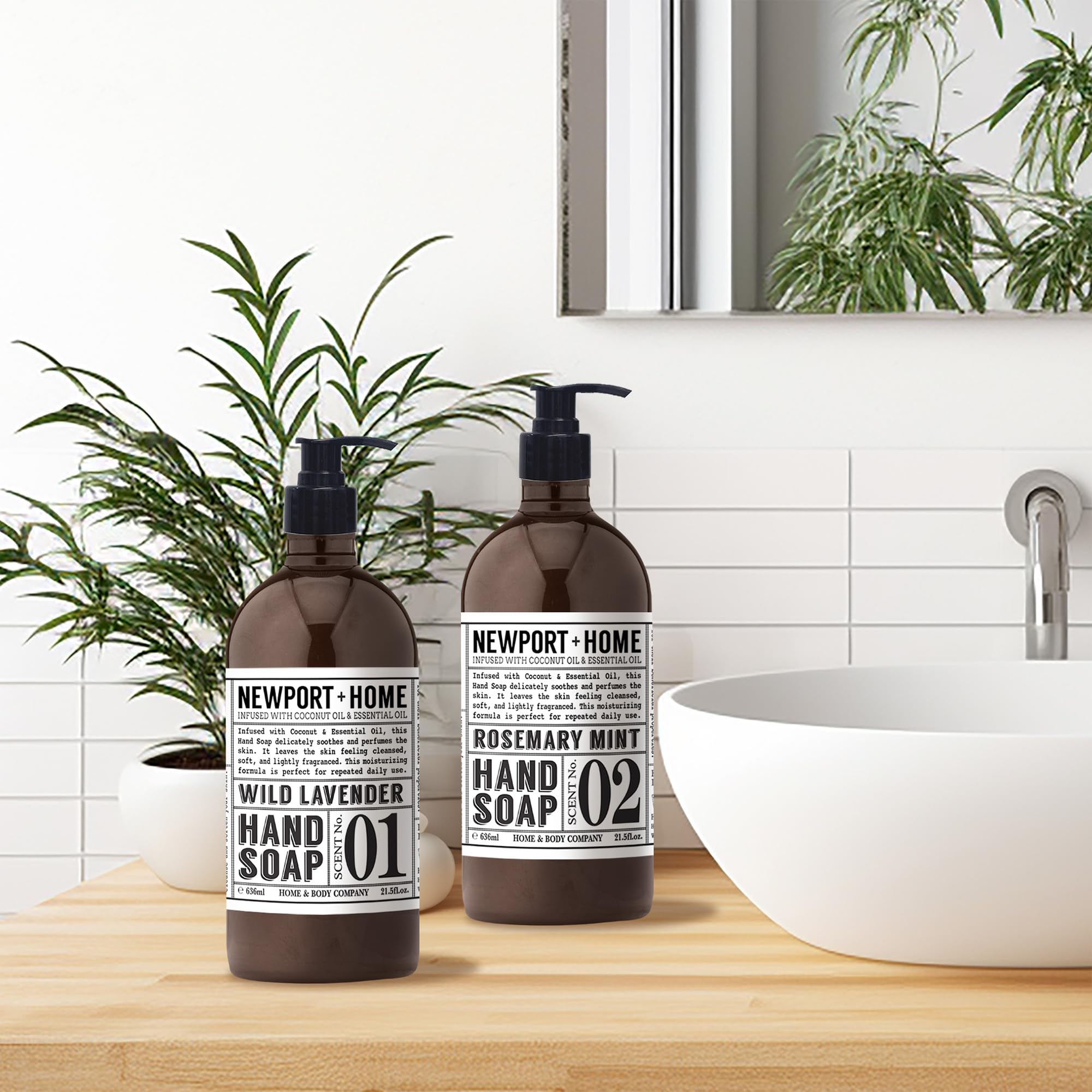 Home & Body Company Newport set of four hand soaps for home care.