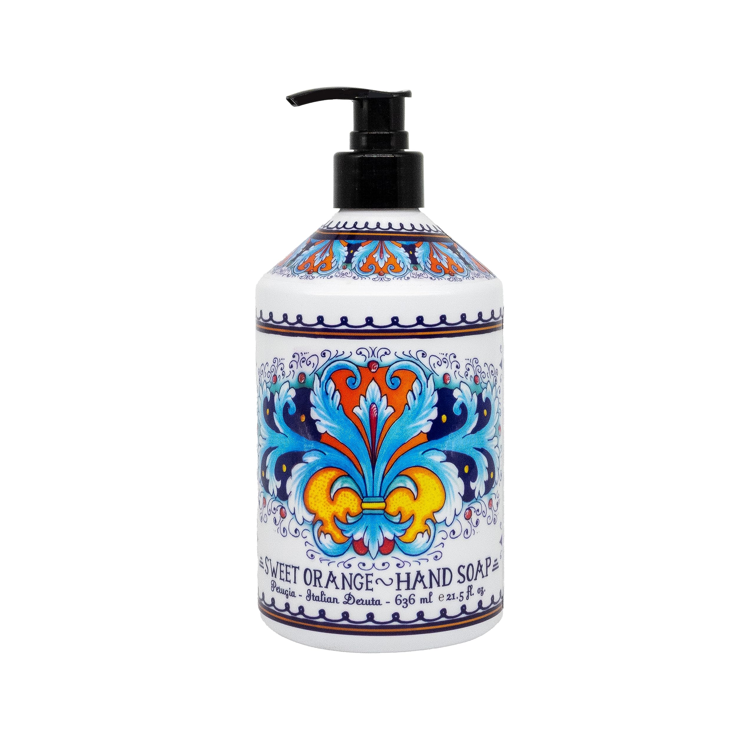 Home & Body Company Perugia Deruta Lavender pump close-up for easy dispensing
