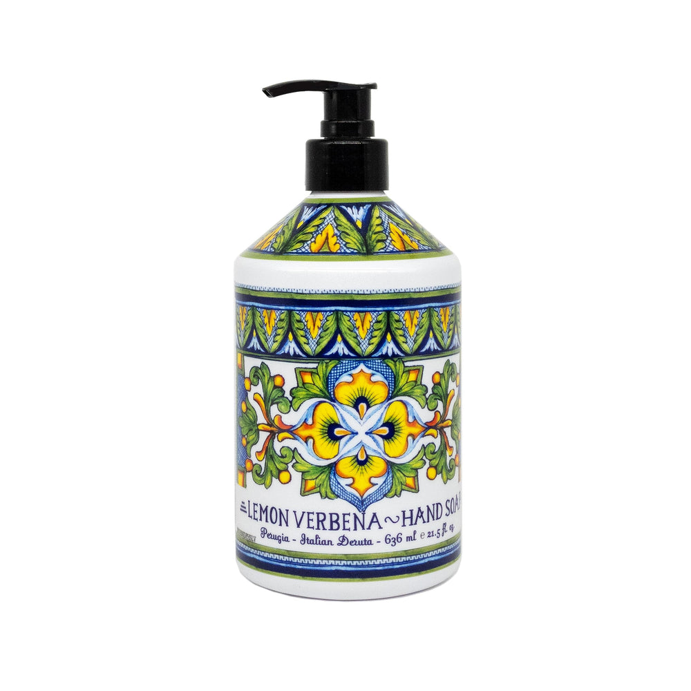 Home & Body Company Perugia Deruta Olive Thyme bottle with rich lather