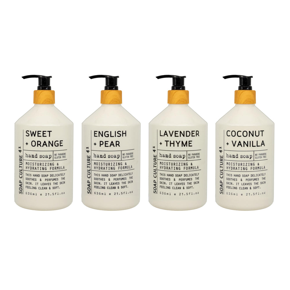 Home and Body Company Soap Culture 41 bottle pump with Sweet Orange scent for bright daily hand care.
