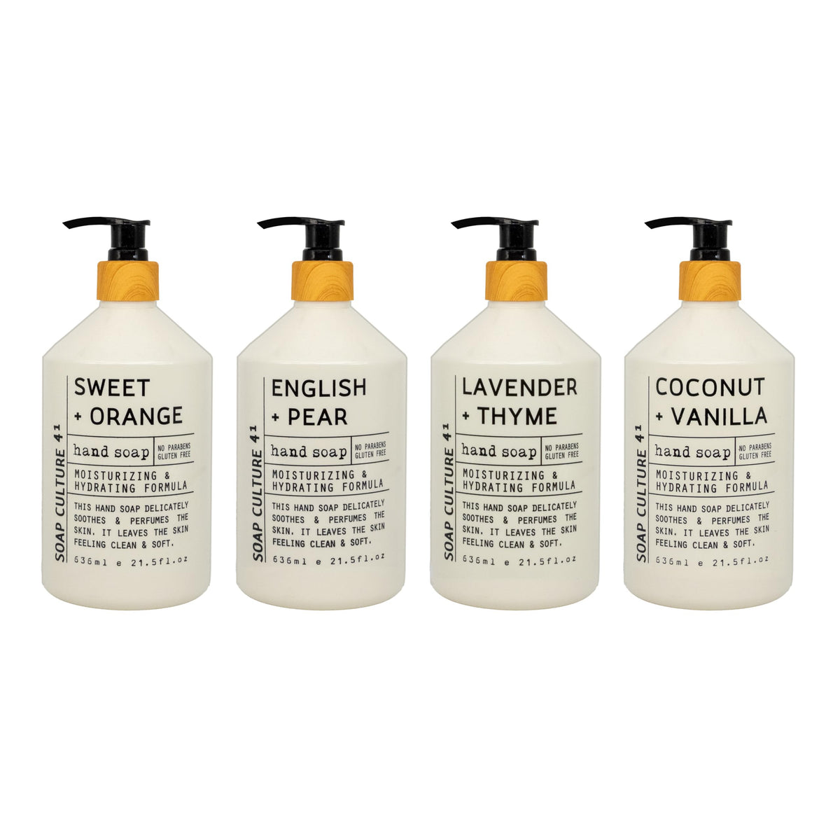 Home and Body Company Soap Culture 41 bottle pump with Sweet Orange scent for bright daily hand care.
