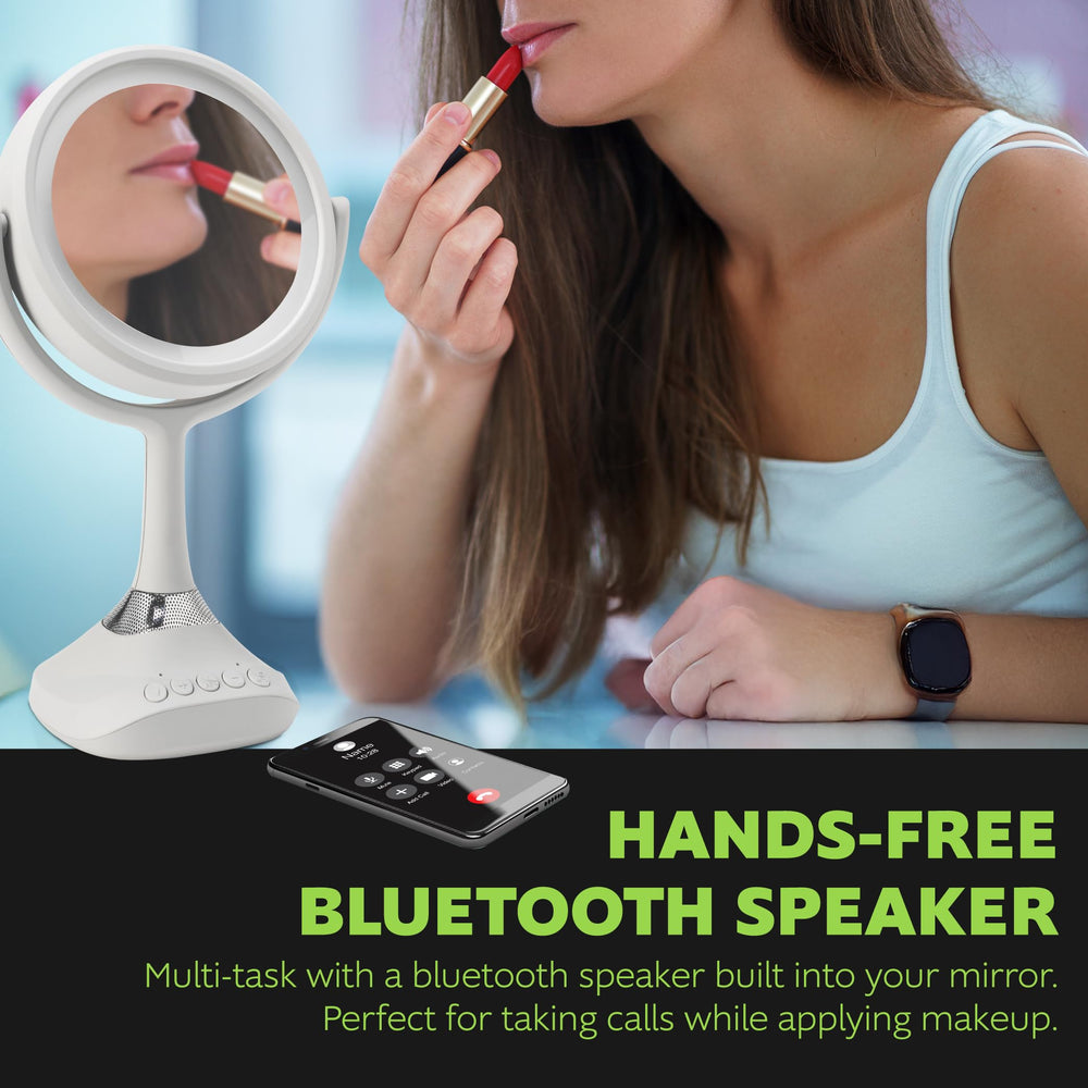 Home NetWerks mirror rotates to adjust angle during routines.