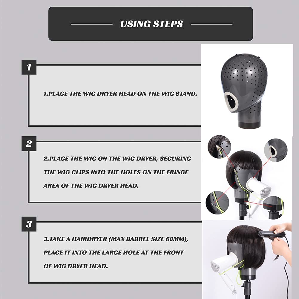 HOMEGOAL At-Home Wig Drying Setup for convenient daily use