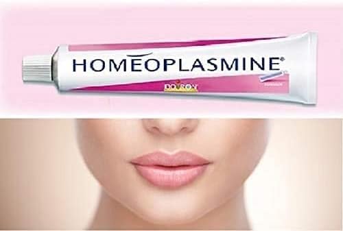 Homeoplasmine applied to dry skin to support gentle hydration.