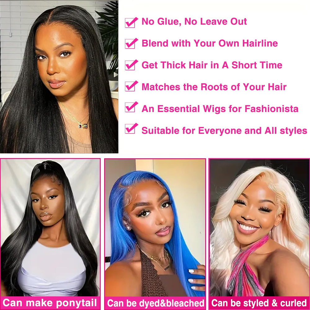 Homgoss U Part Wig 100 percent human hair moves naturally and styles easily.