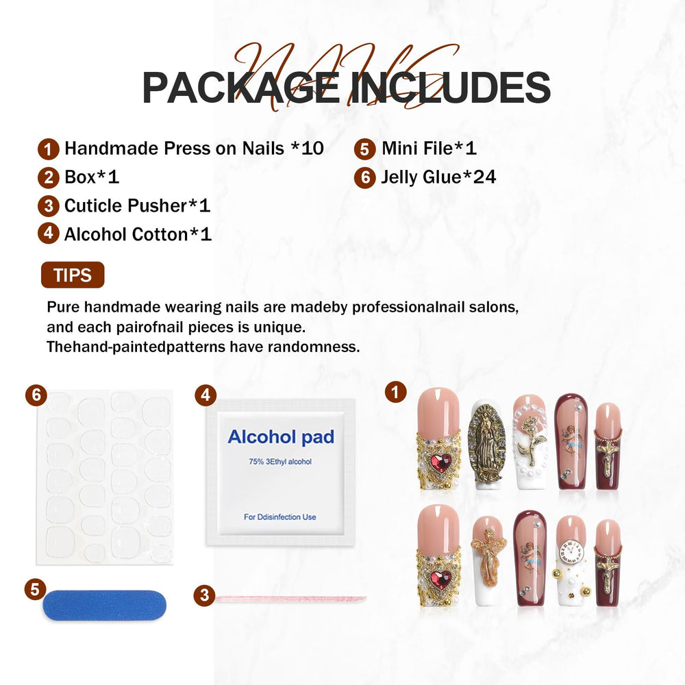 Homsera reusable press-ons with easy removal for quick touch-ups.