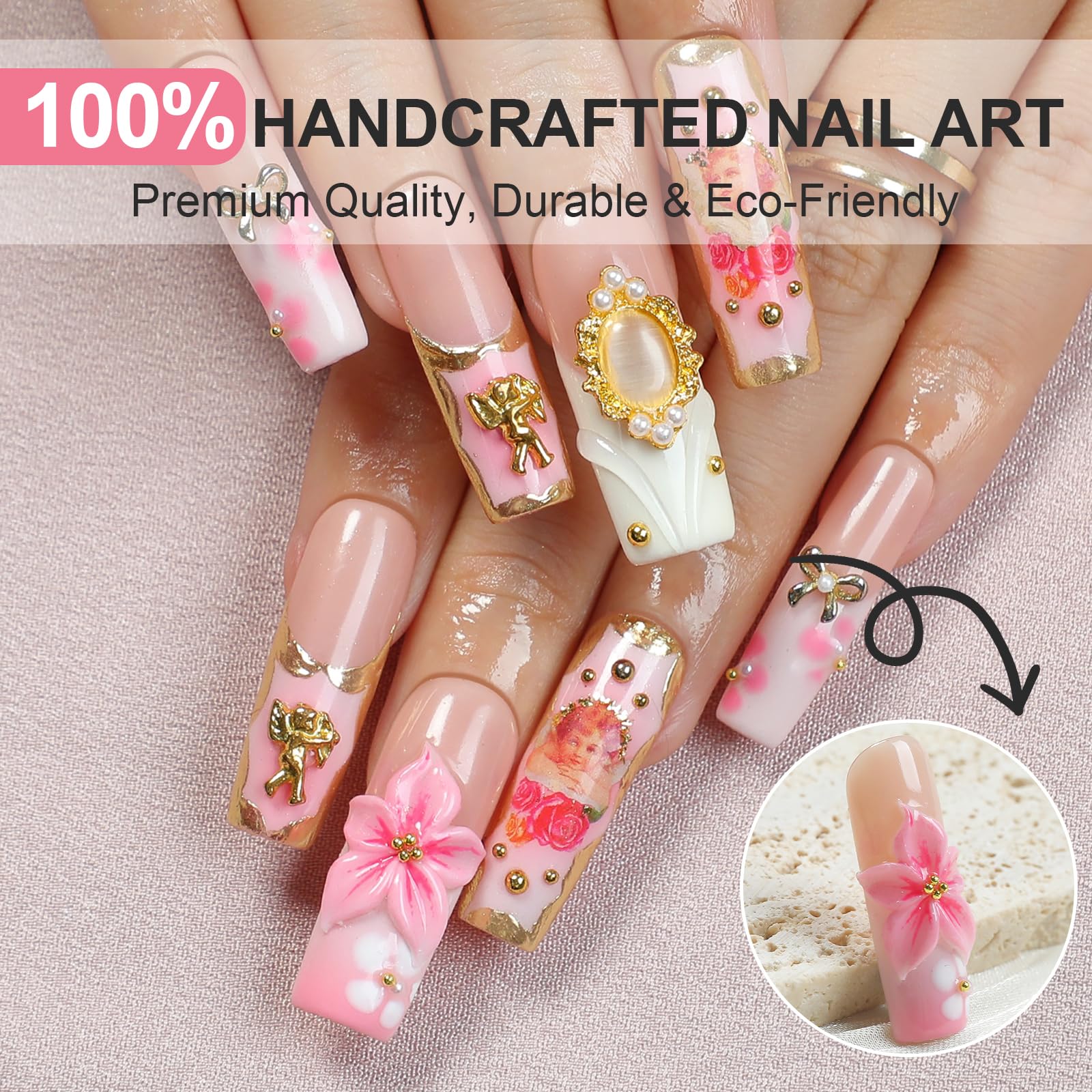 Homsera glossy full-cover nails showcasing a premium finish