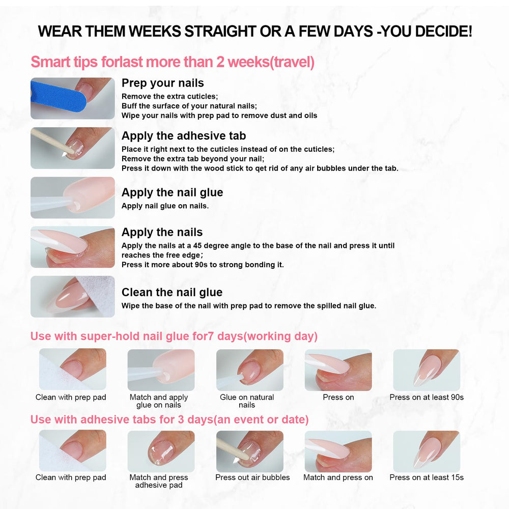 Homsera included nail file for precise shaping and finish.