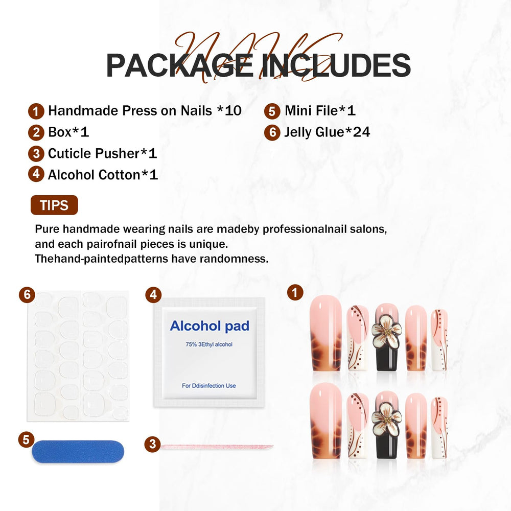 Application tabs shown for easy at-home nail fitting