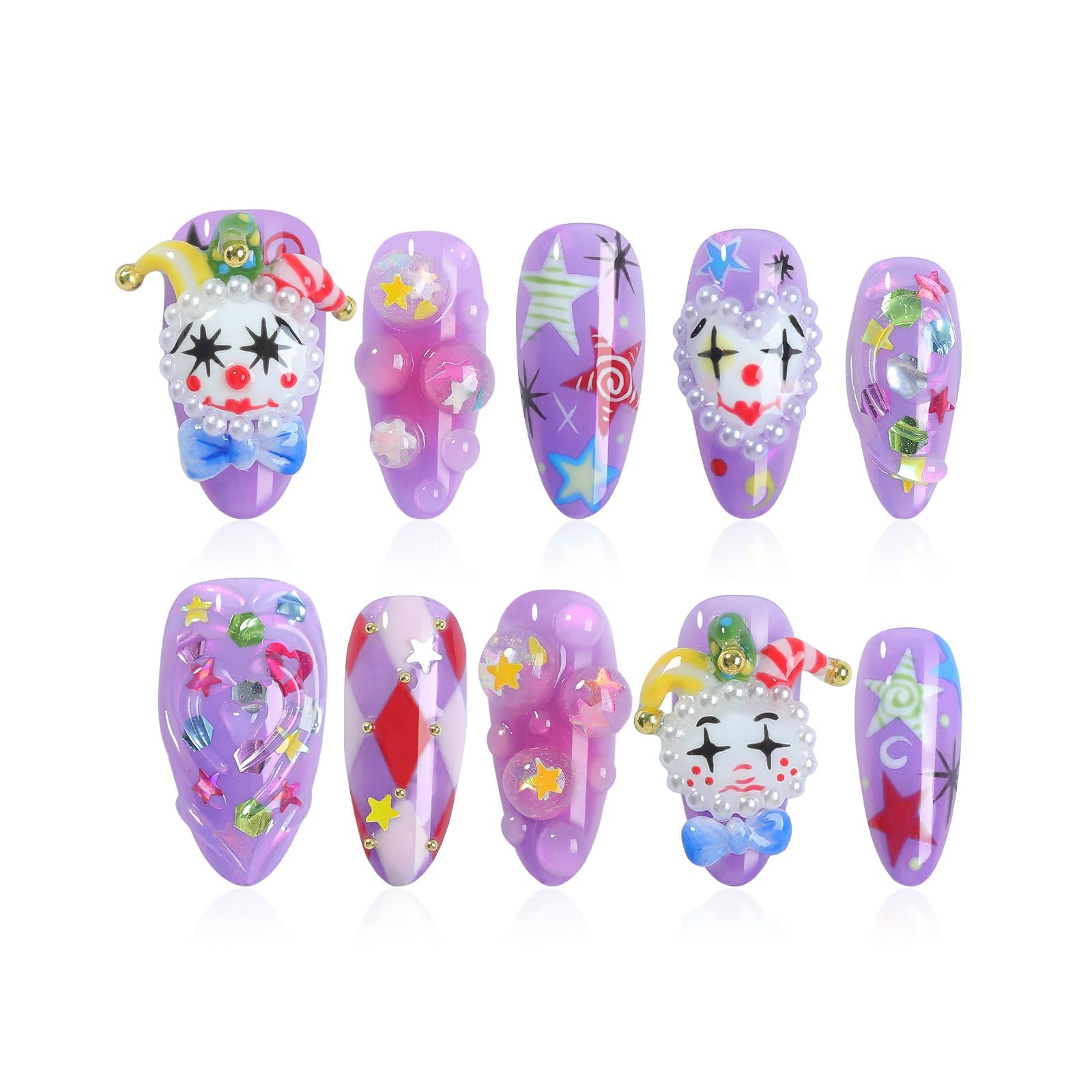 Homsera handmade press-on nails in almond shape for a quick salon manicure at home