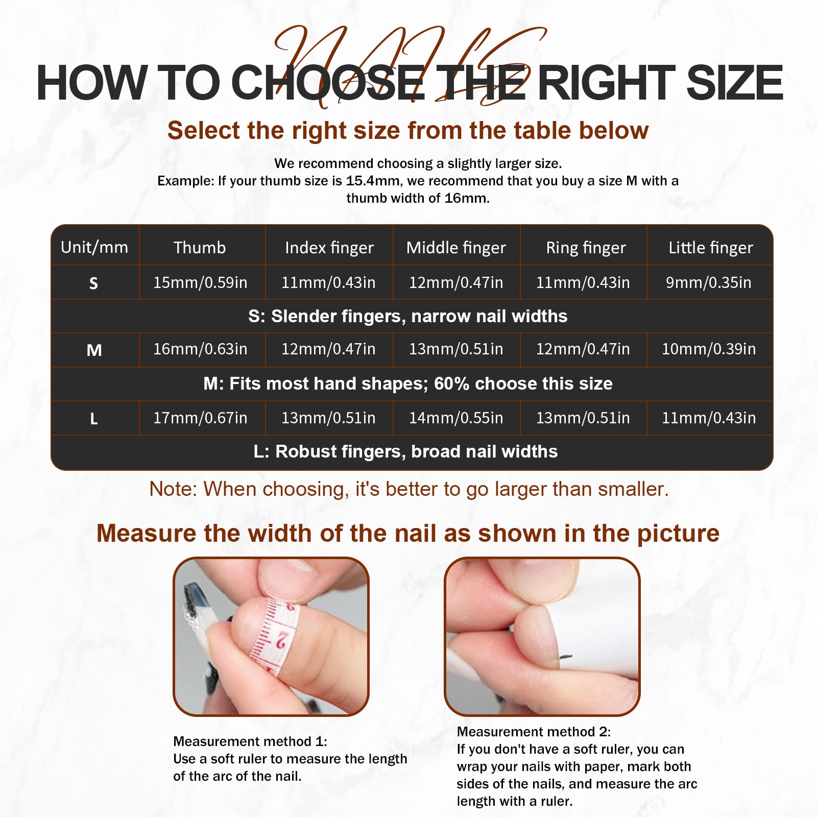 Homsera quick-apply nails for under 10 minutes manicure.