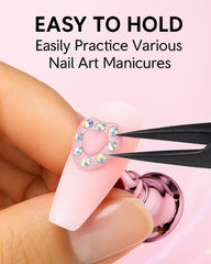 HomTop double-sided tape secures false nails firmly during painting