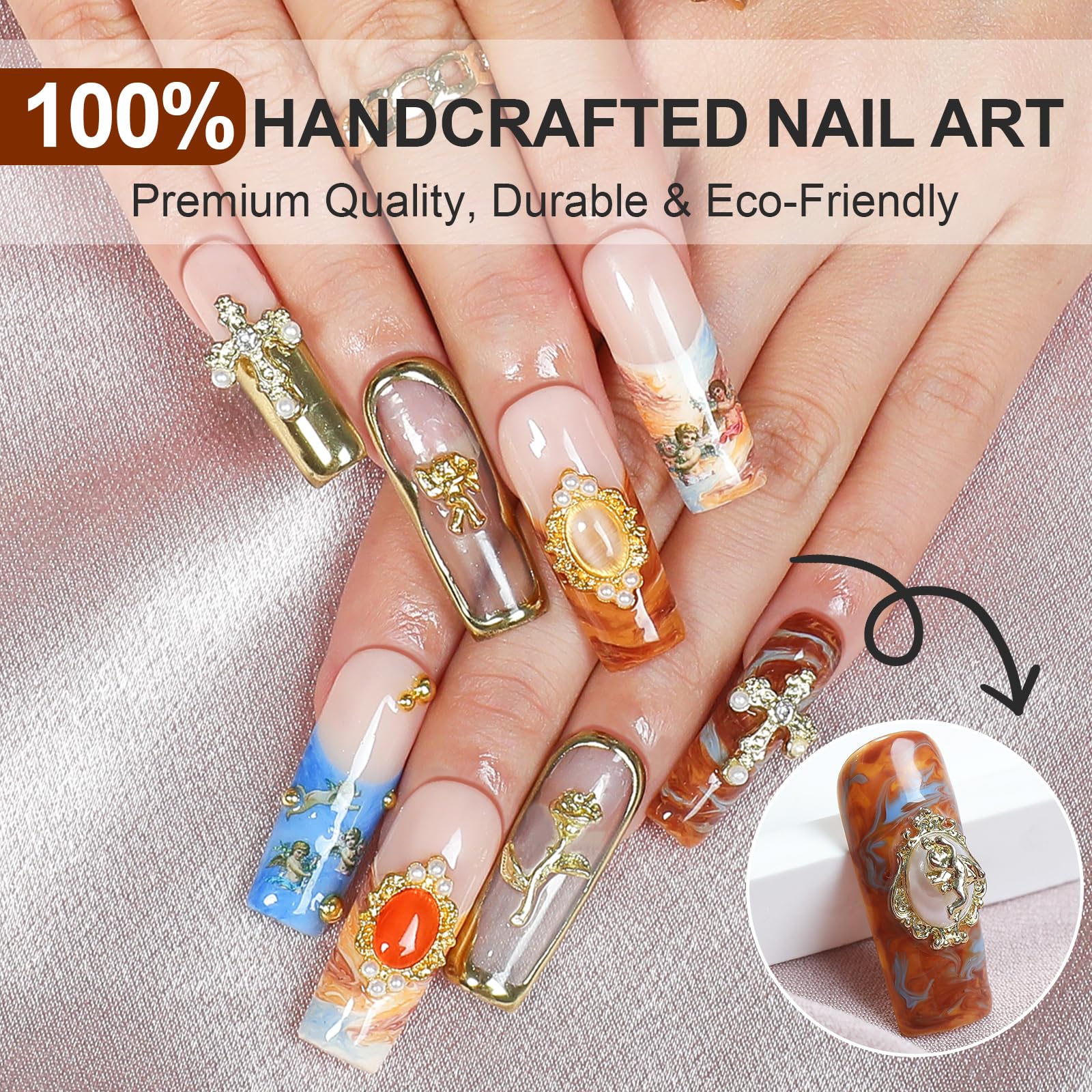 Homsera artisan-painted designs offer unique, premium looks for at-home nail art.