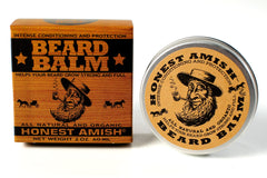 Honest Amish Beard Balm soft beard hair on display illustrates smoother texture.