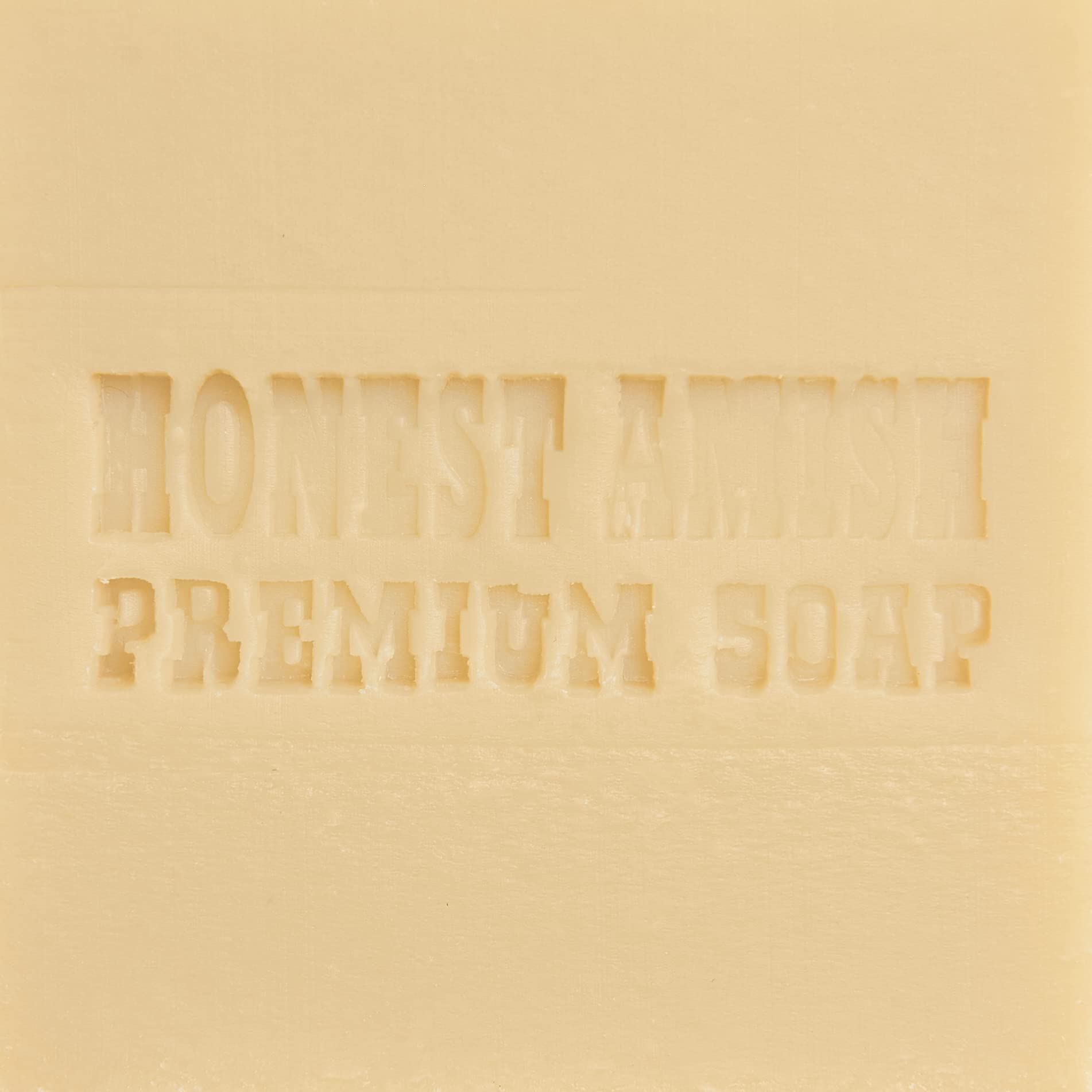Honest Amish Lavender and Clove Soap Bar ingredients closeup highlighting natural base