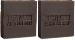 Honest Amish Patchouli Bark soap bar pack-2 wrapped for gentle cleansing.