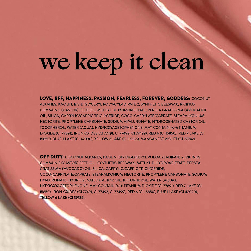 Honest Beauty Hydrating Liquid Lipstick vegan and cruelty-free packaging badge.