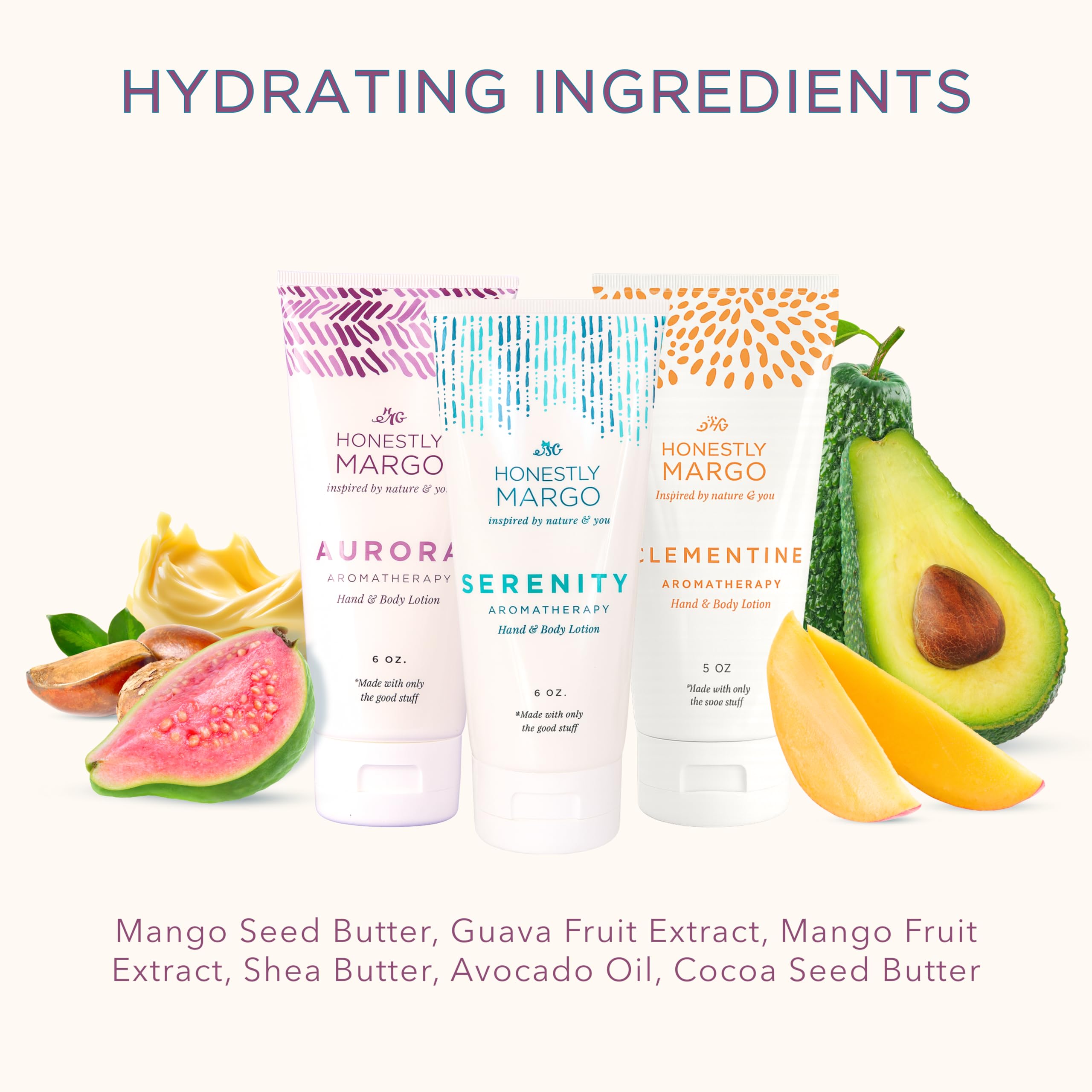 Honestly Margo application shot—lightweight formula absorbs quickly for everyday use.