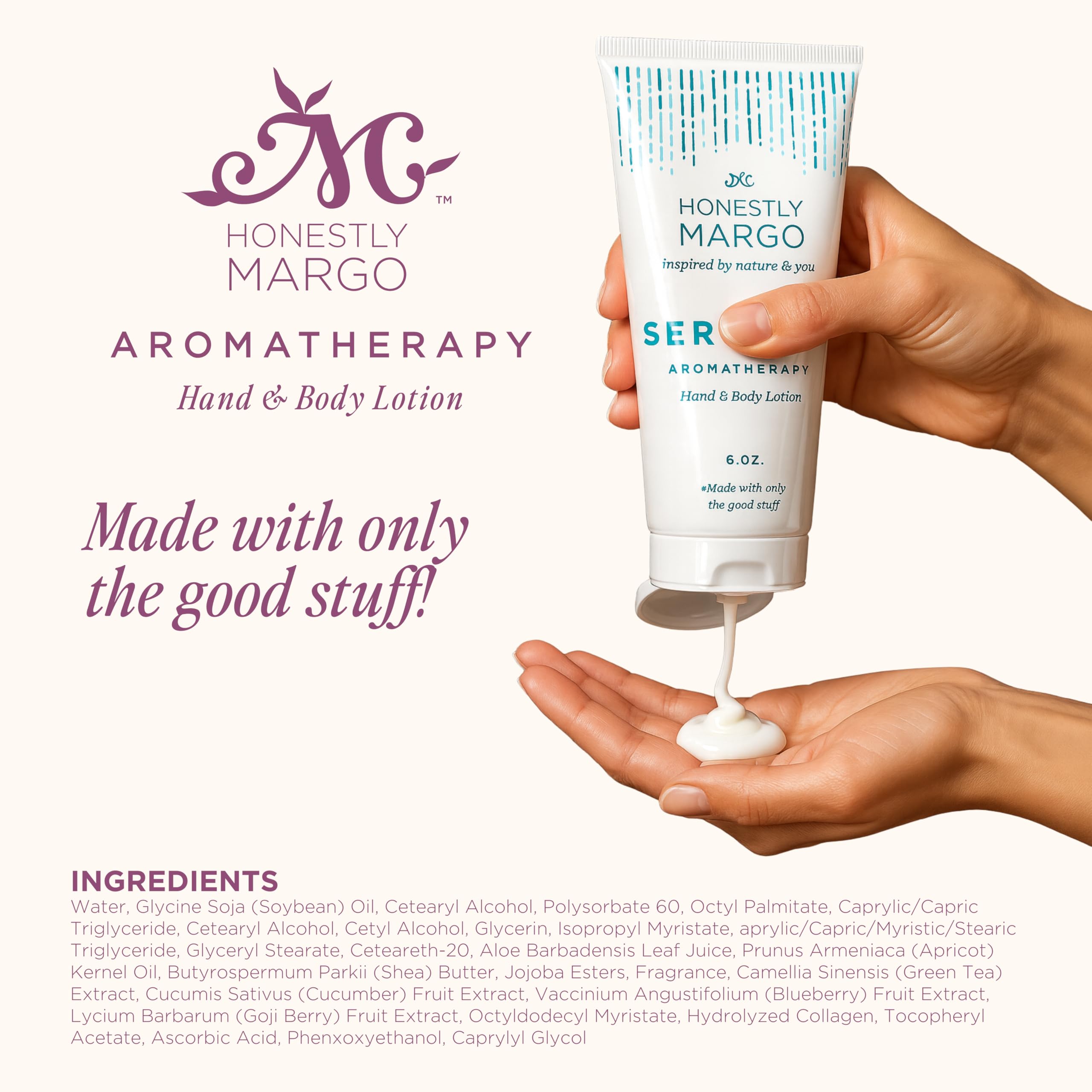 Honestly Margo travel-pack with compact lotion for on-the-go wellness.