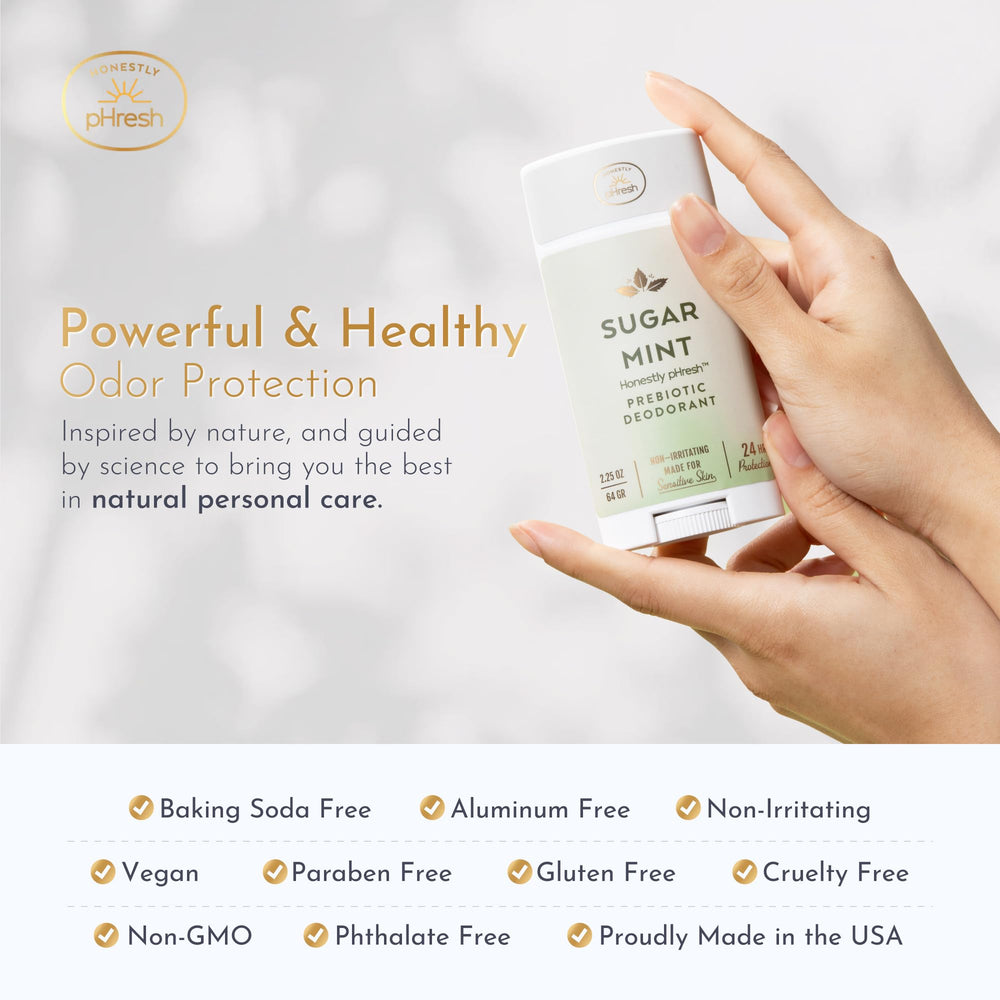 Honestly pHresh skin balance visual suggesting gentle care for sensitive skin