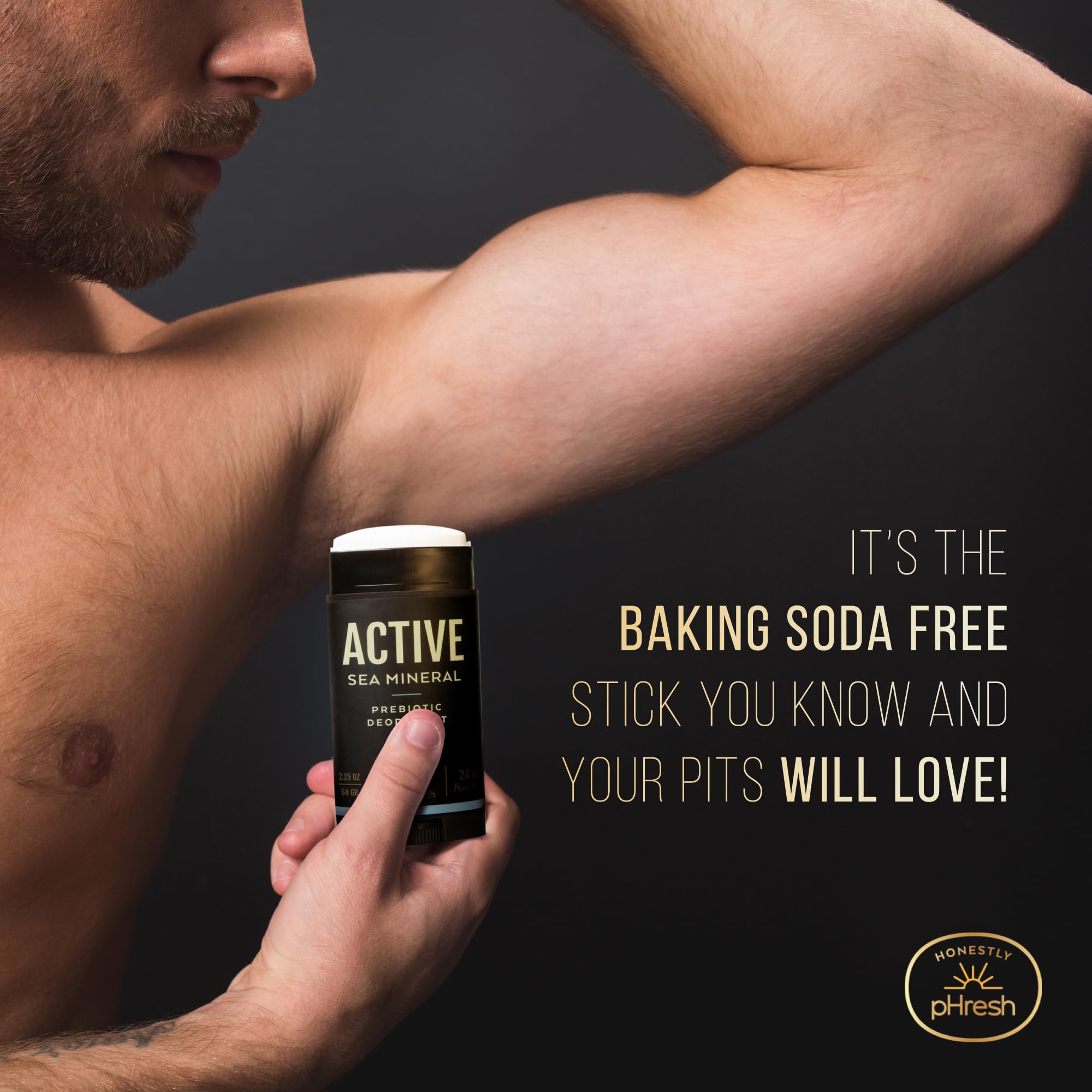 Honestly pHresh stain-free formula avoids marks on clothes and skin.