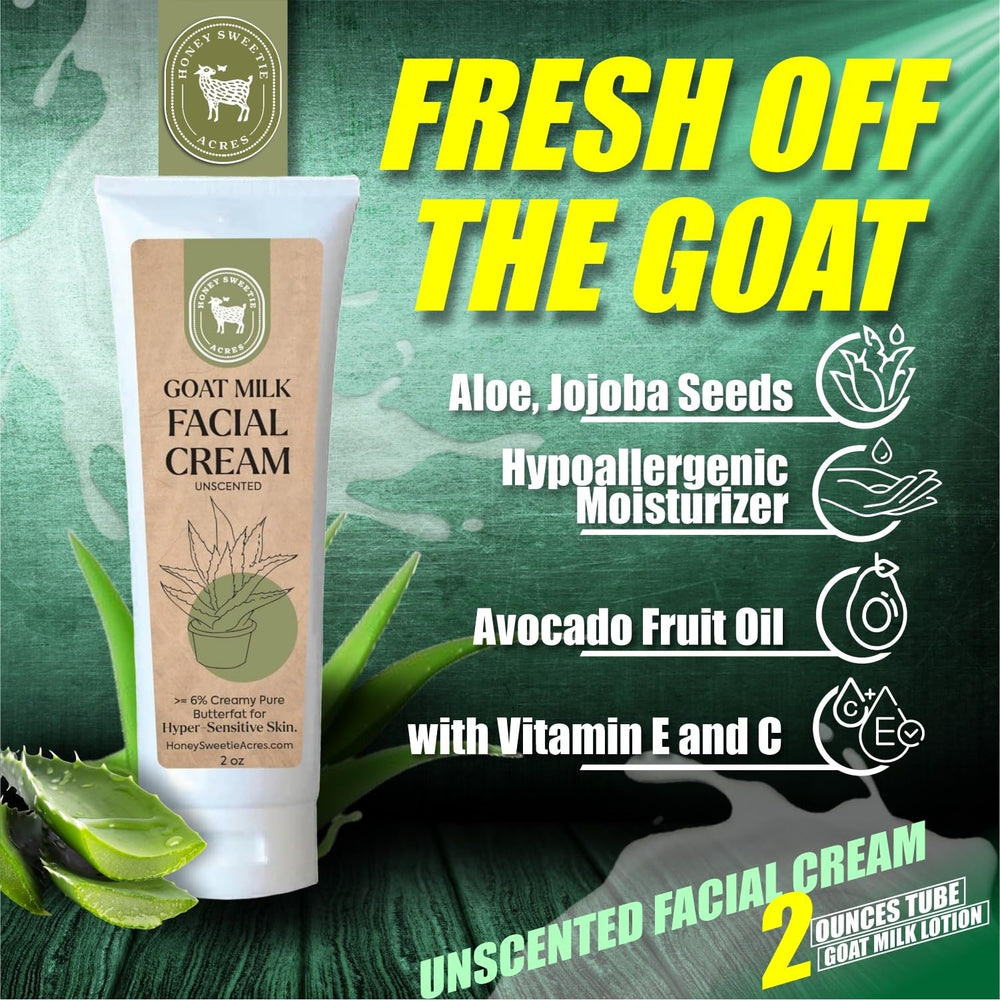 Honey Sweetie Acres aloe-jojoba-avocado oil blend image highlights lightweight moisturization.