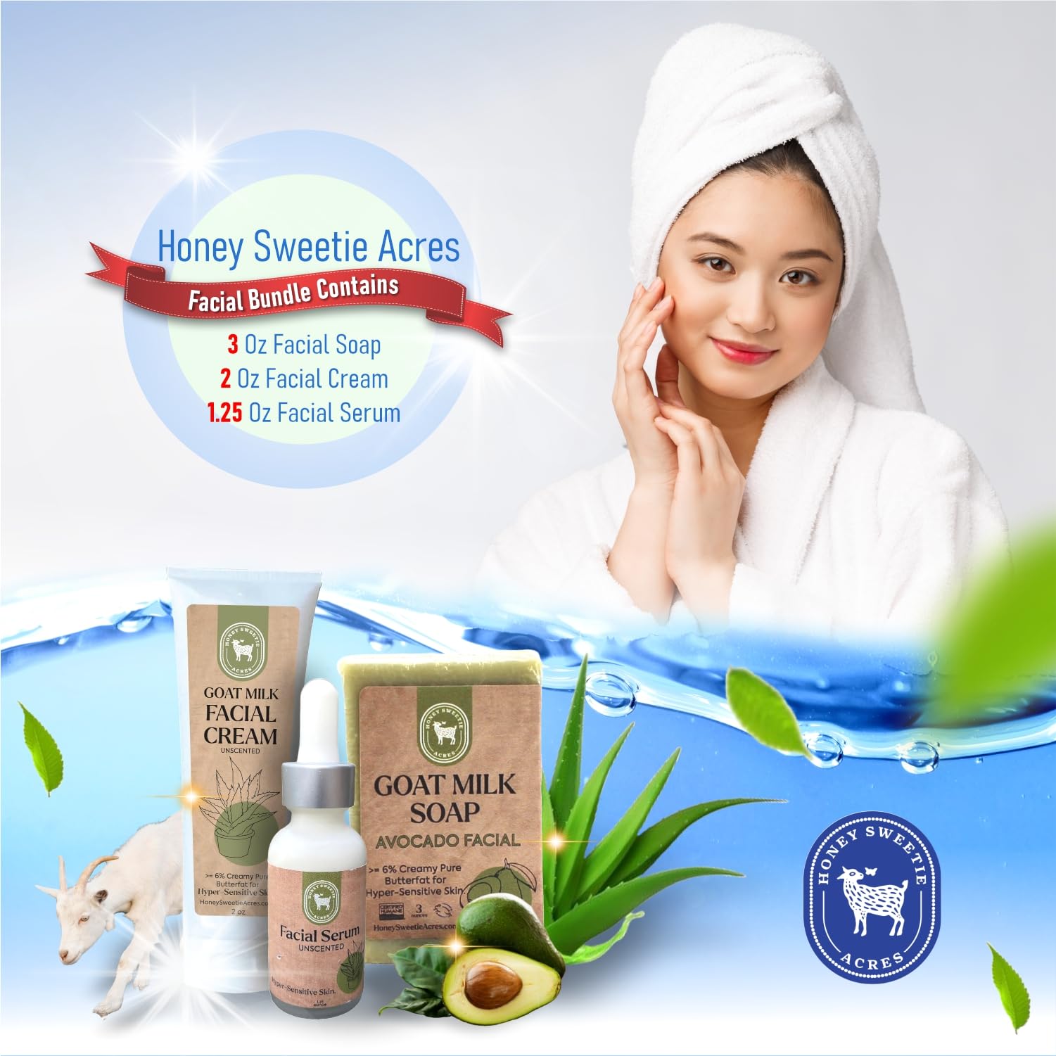 Honey Sweetie Acres farm packaging in USA, handcrafted and eco-friendly