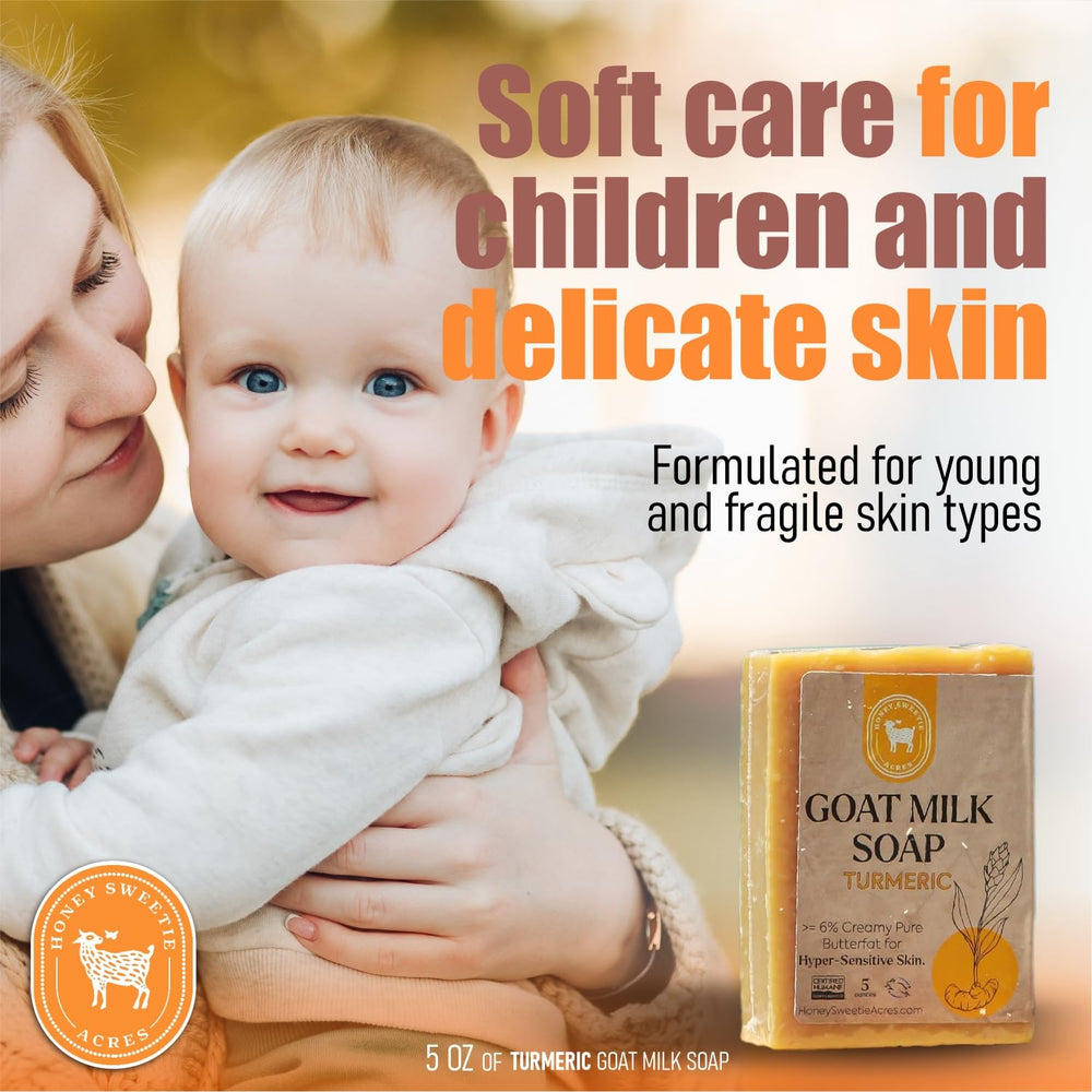 Honey Sweetie Acres sensitive-skin friendly formula shown for mild cleansing.