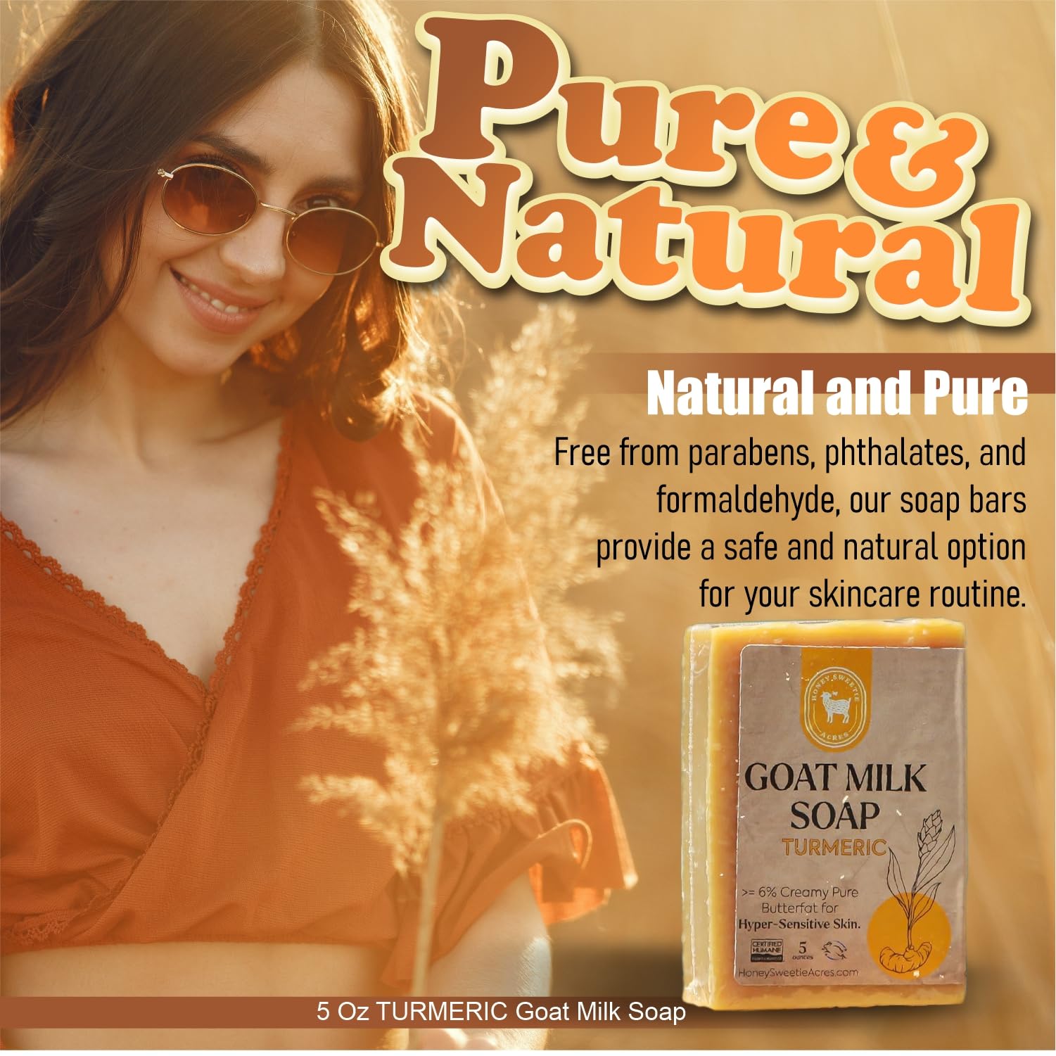 Honey Sweetie Acres handmade USA soap on display, emphasizing artisanal craftsmanship.
