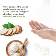 Honeybee Gardens powder used as dry shampoo and body powder in daily routine.