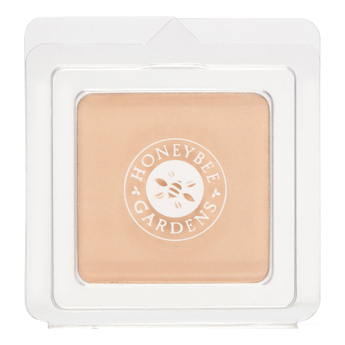 Honeybee Gardens pressed mineral foundation refill in luminous shade for natural coverage.