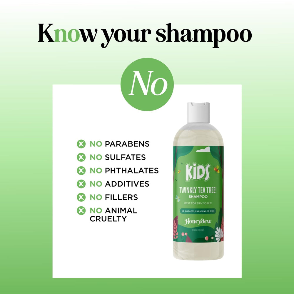 Kids-friendly packaging indicating sulfate-free formula