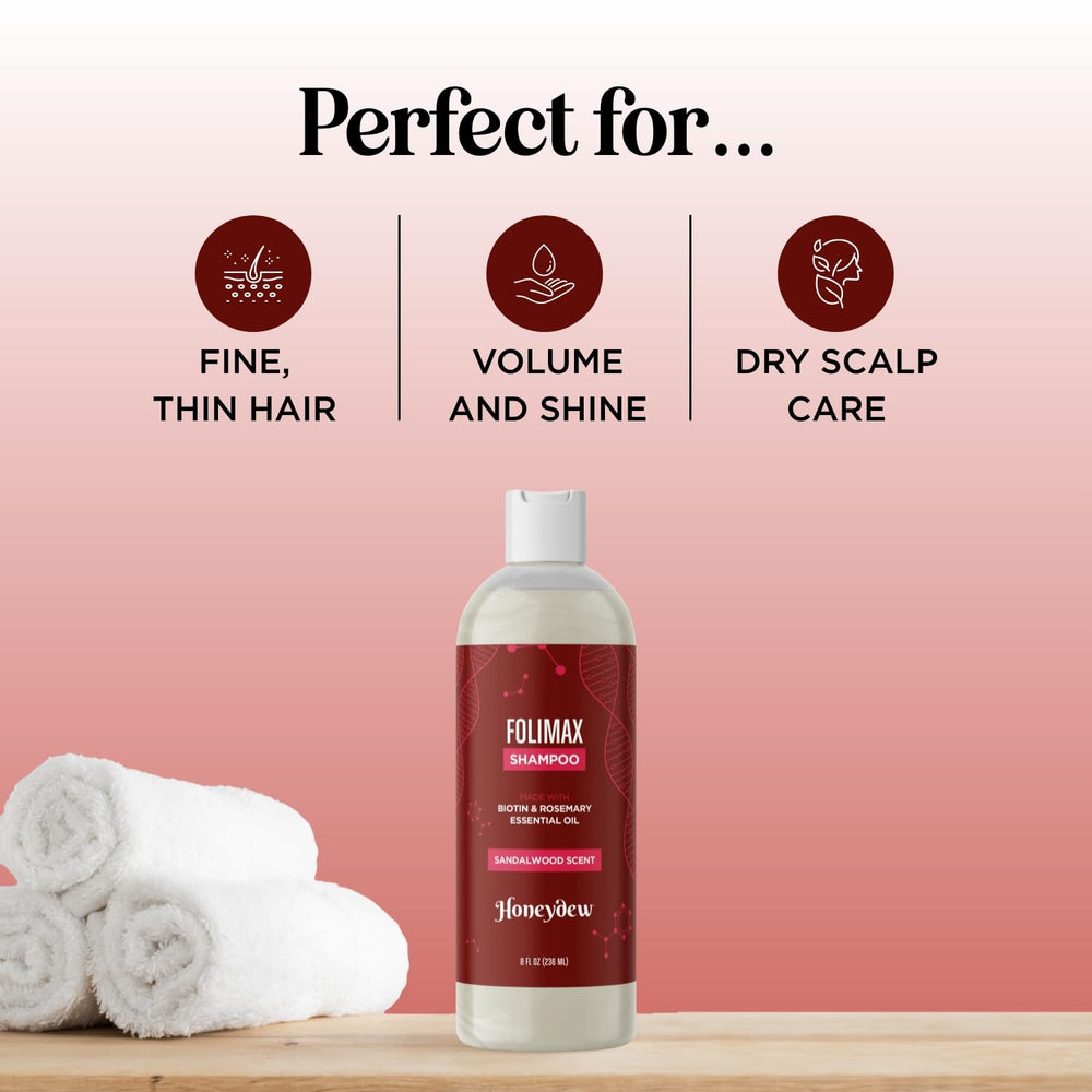 HONEYDEW Folimax Biotin Shampoo argan-oil-drop – nourished, smoother strands.