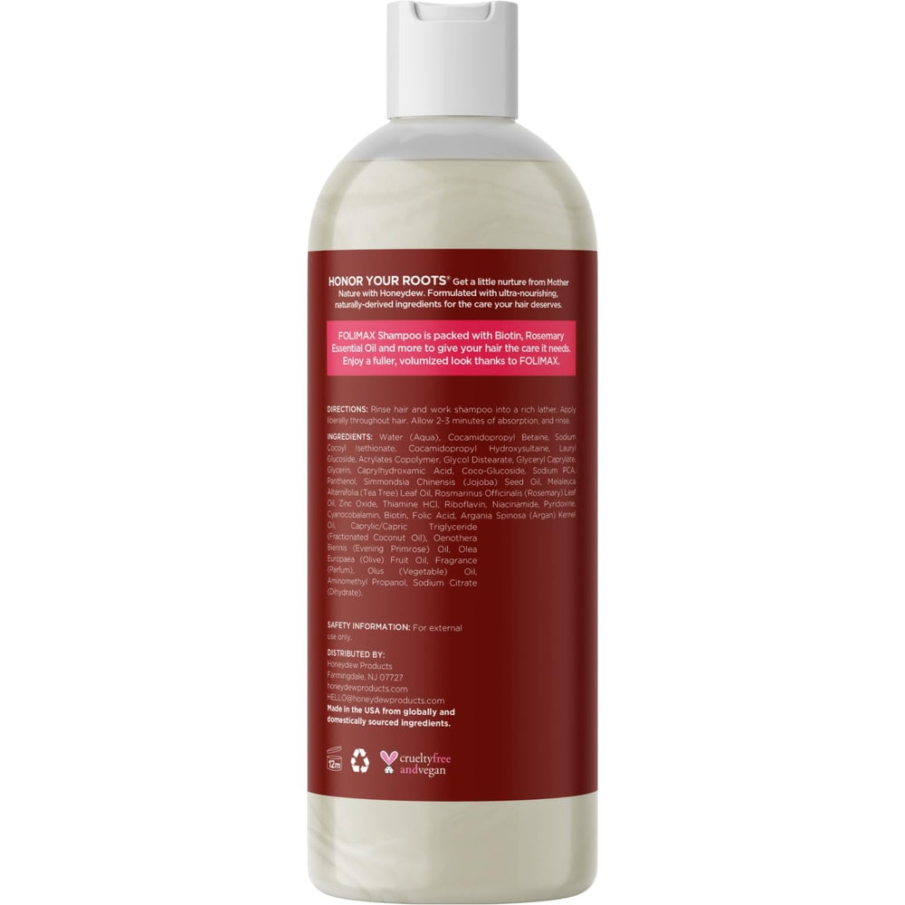 HONEYDEW Folimax Biotin Shampoo rosemary-oil-drop – aromatic care.