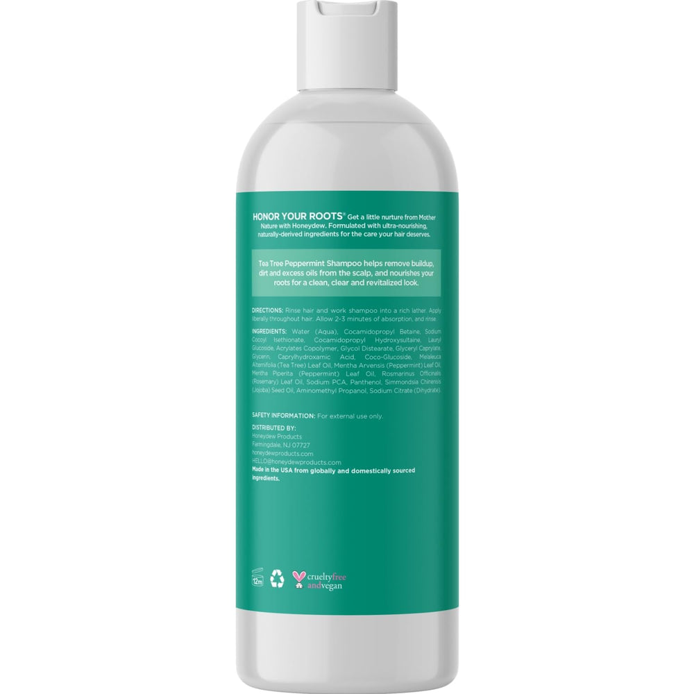 HONEYDEW Invigorating Tea Tree Mint Shampoo ingredient spotlight jojoba oil.