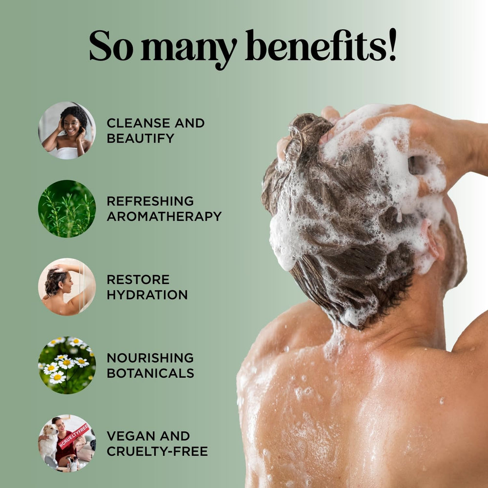 HONEYDEW Invigorating Tea Tree Mint Shampoo foamy lather ready for cleansing.