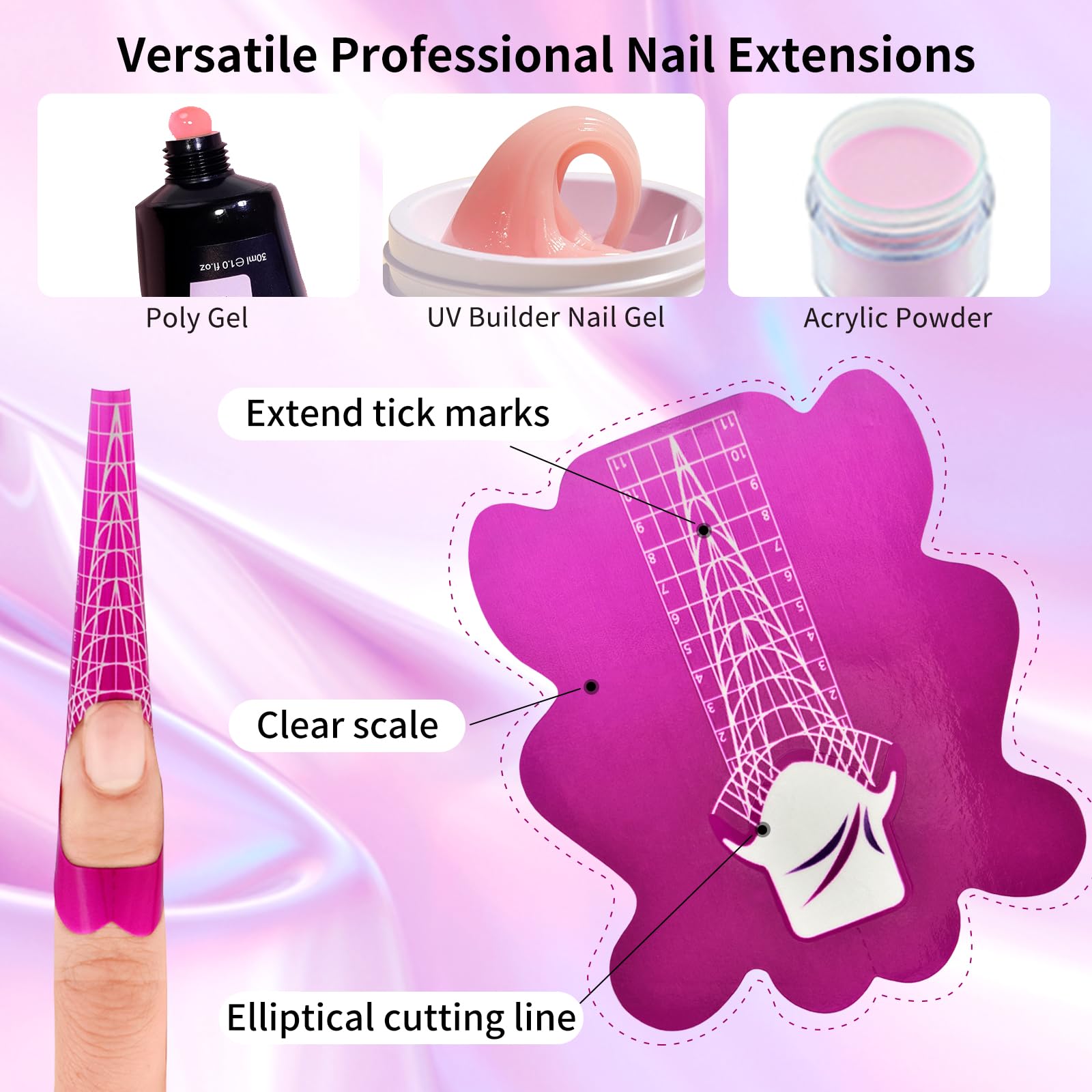 Honey Joy nail form back with enviro-friendly glue for skin comfort