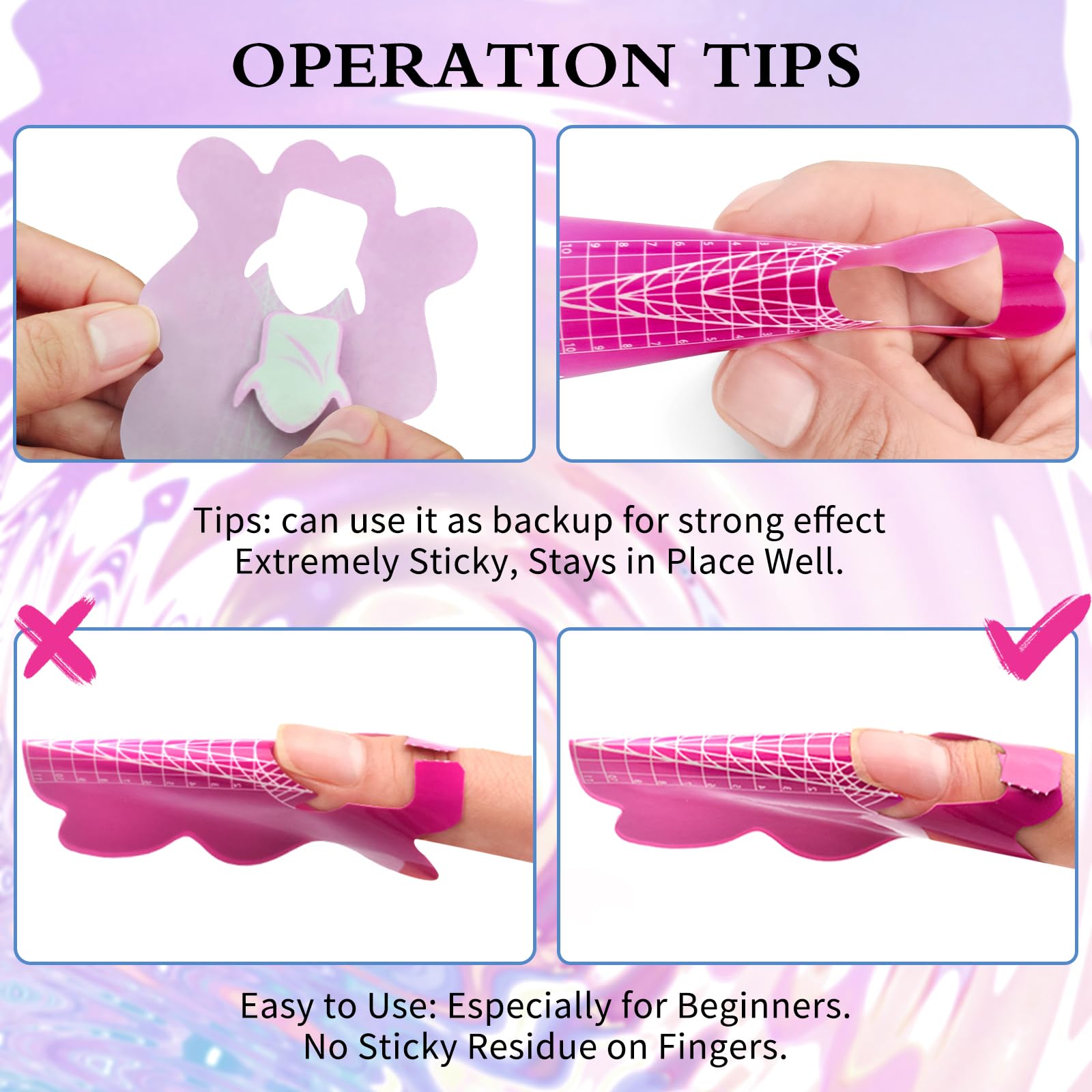 Honey Joy nail form easy use for beginners and professionals